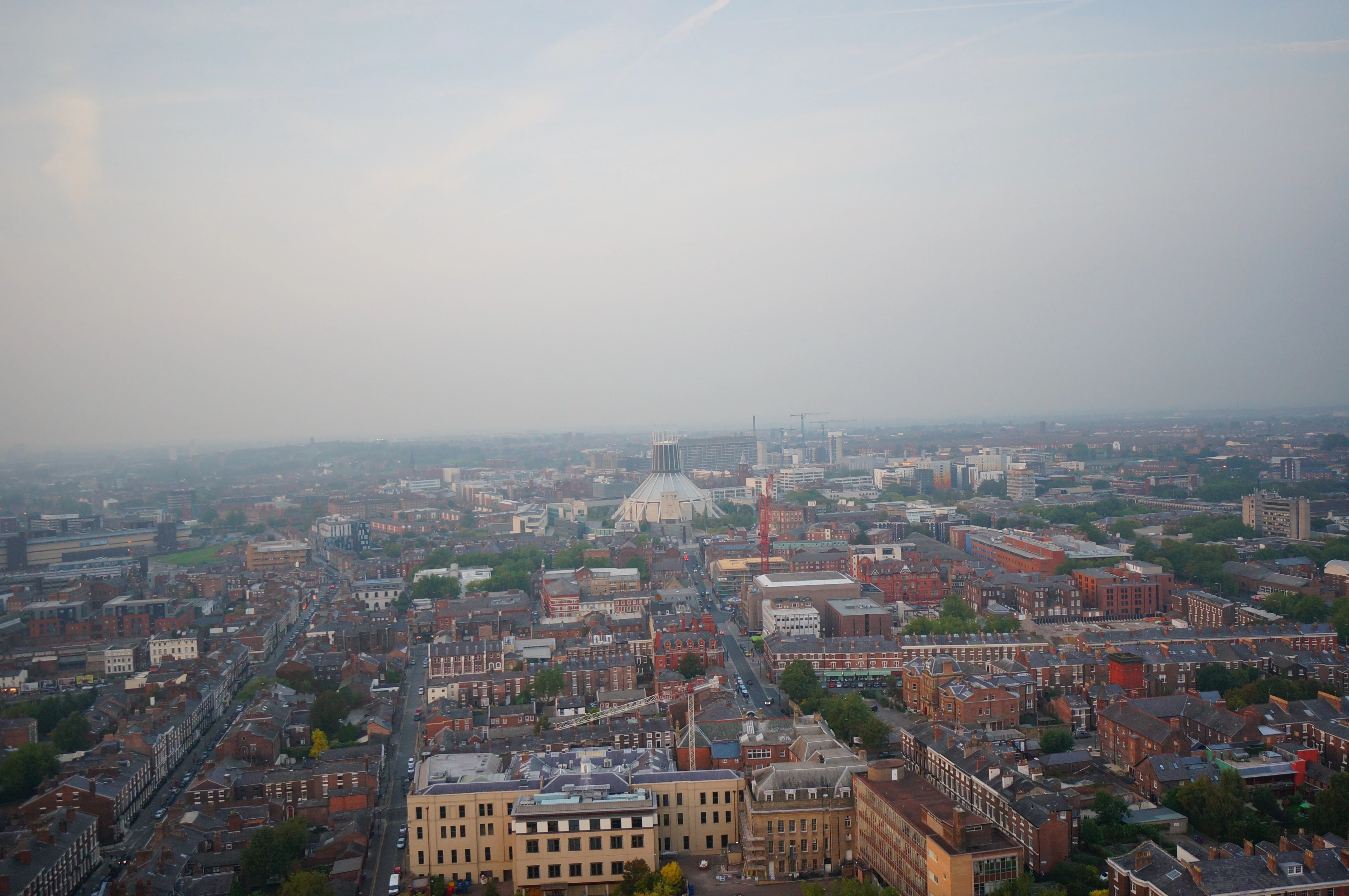 Hazy Liverpool Skyline