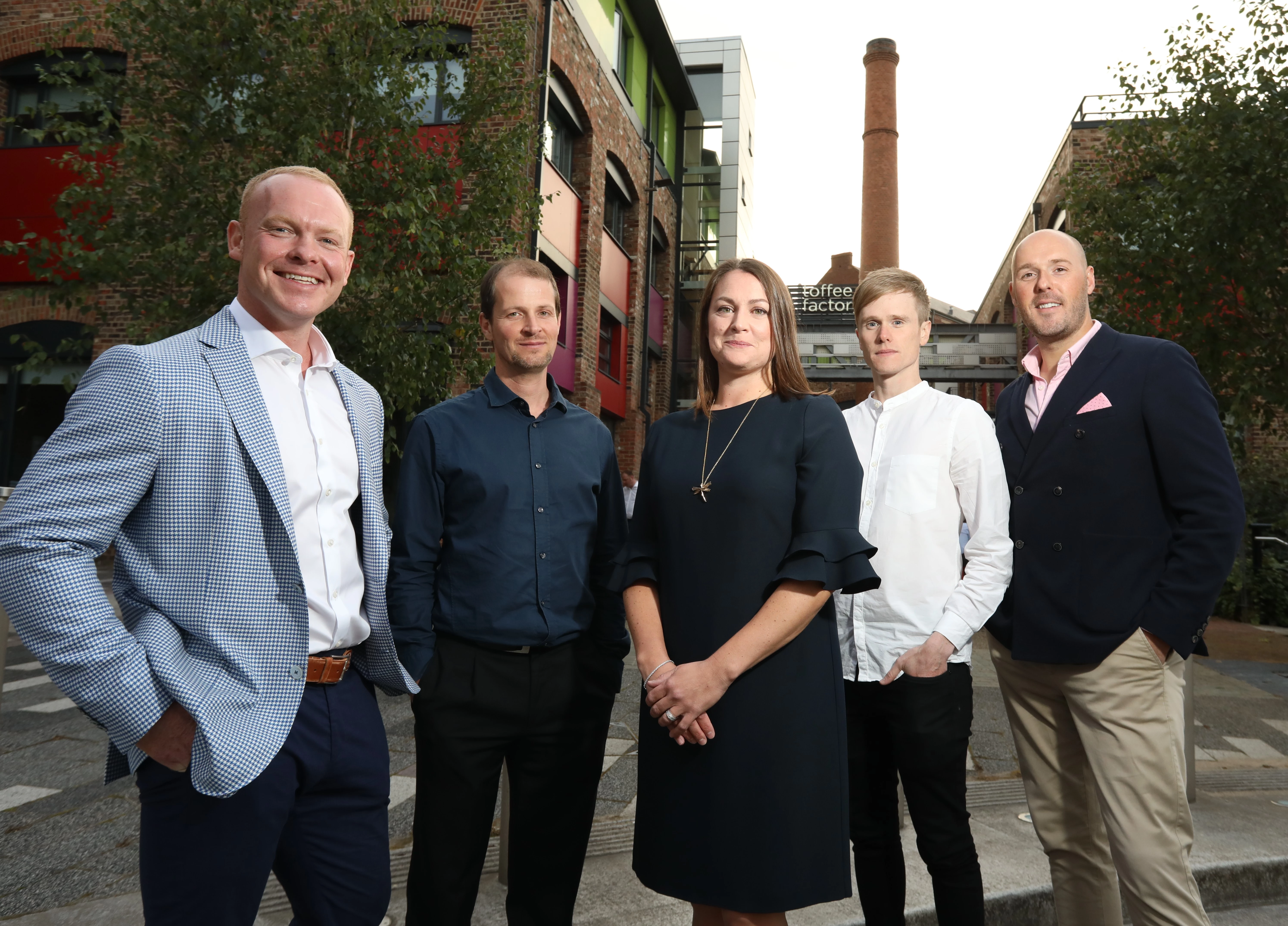 L-R: Craig Van Bedaf, Jens Rahmann, Ruth Van Bedaf, Martin Clay and Adam Lee