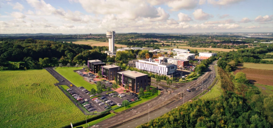 An aerial view showing how the scheme could look