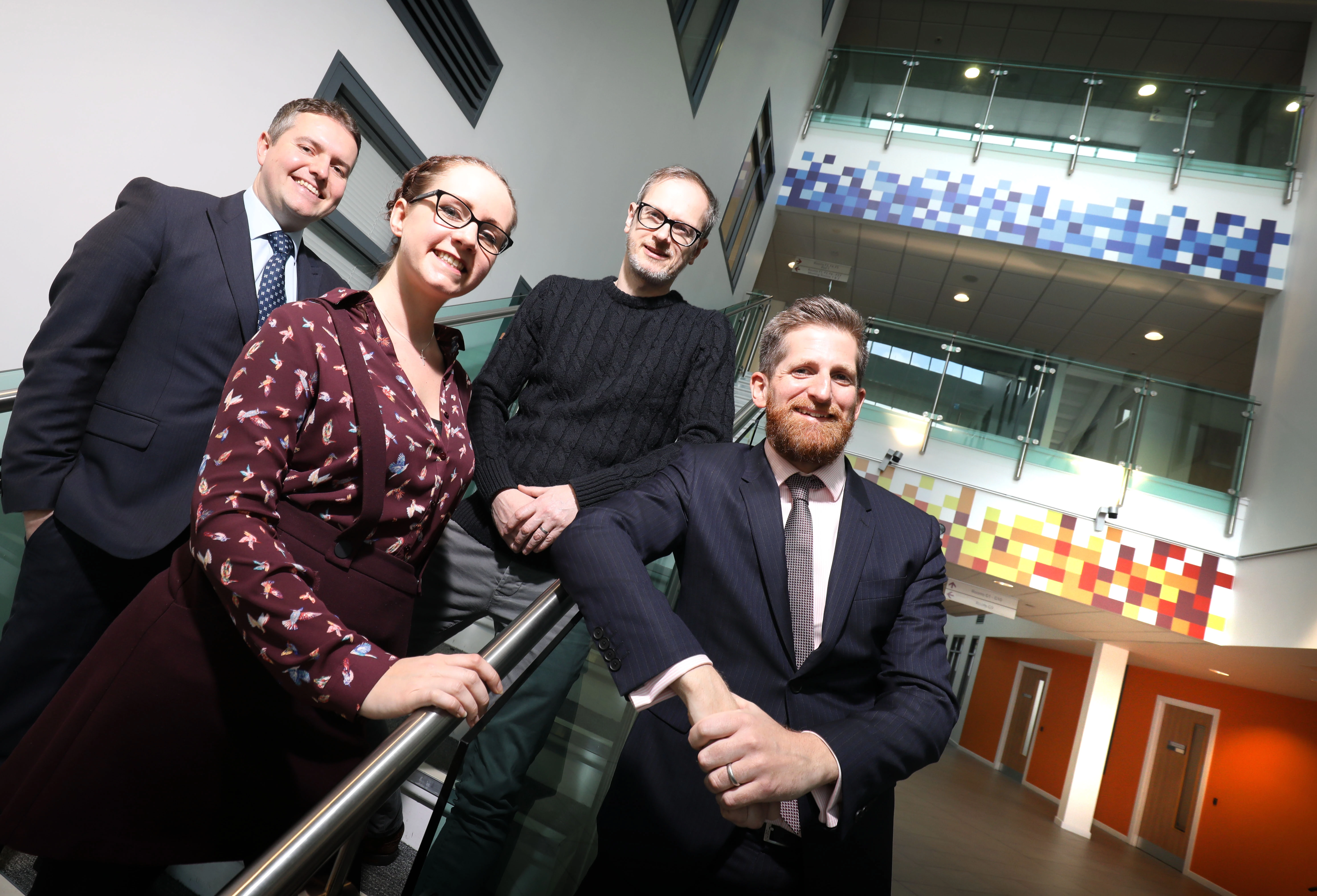 L-R: RSM’s Steven Brown with Jeni Banks, Billy Webber and Richard Urron from Sunderland Software City