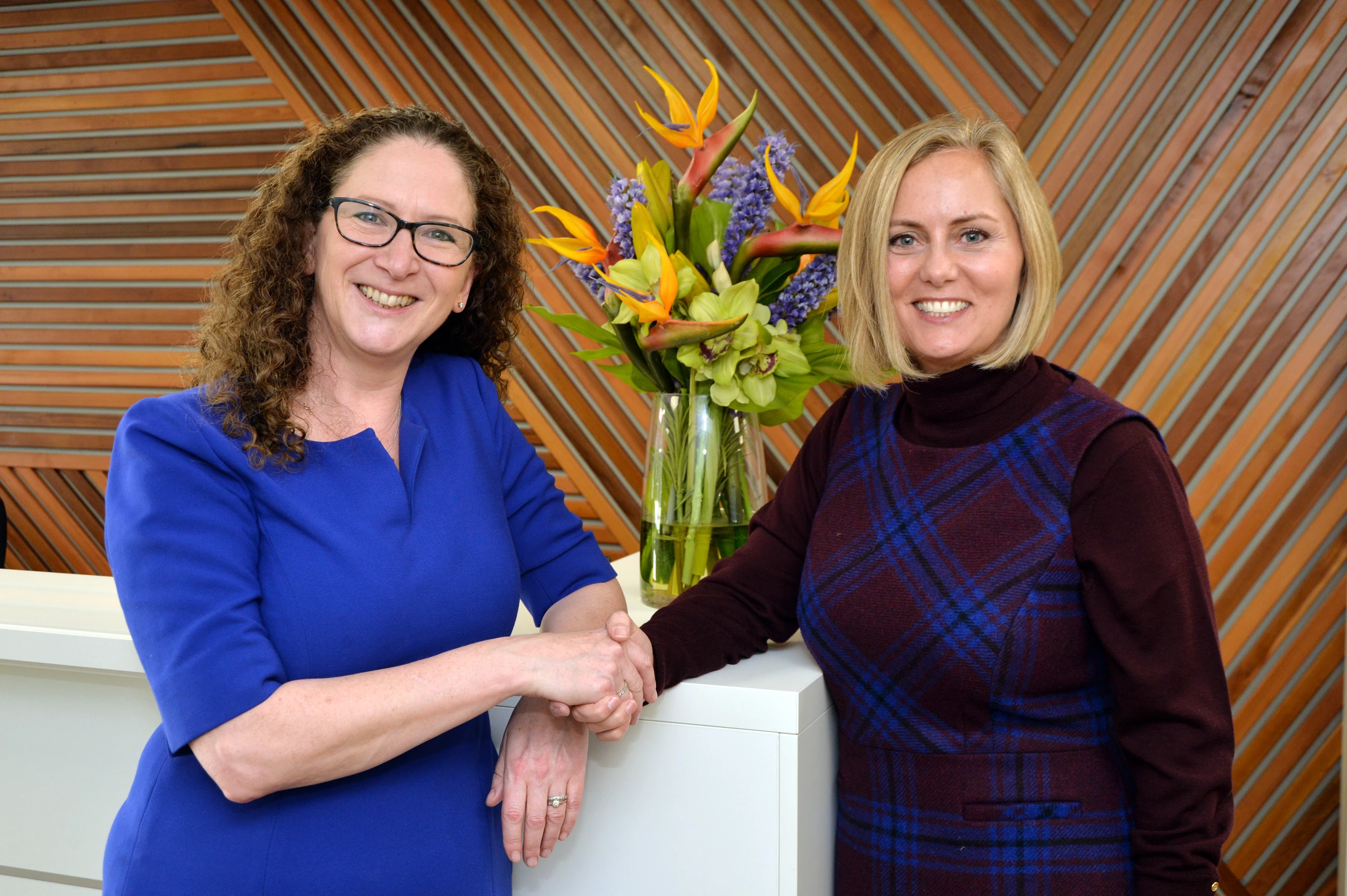 Watersheds' Sue Green (left) and First Choice Recruitment founder Louise Smith