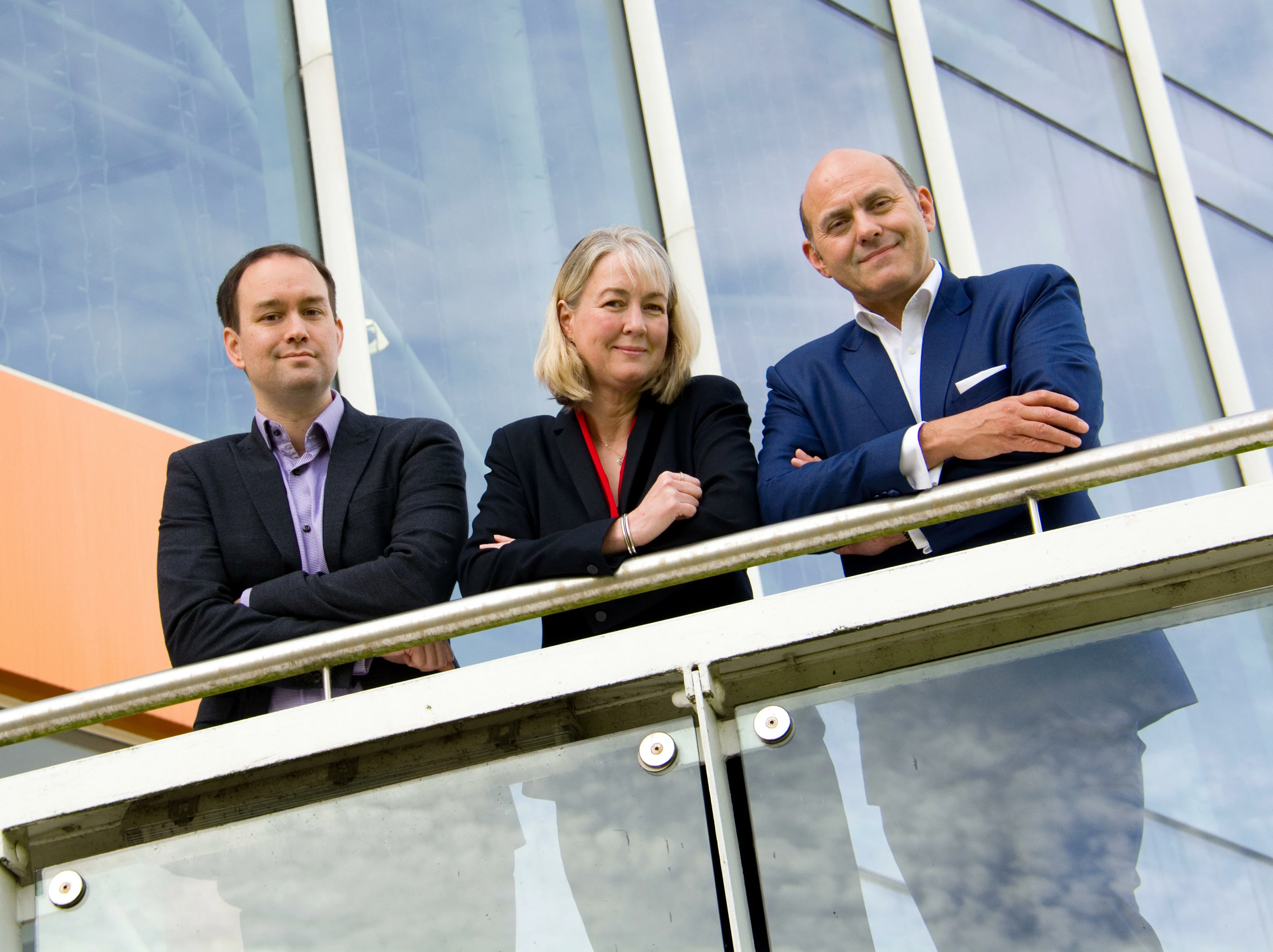 L-R: Stephen Remde, Paula Claytonsmith and Steve Birdsall