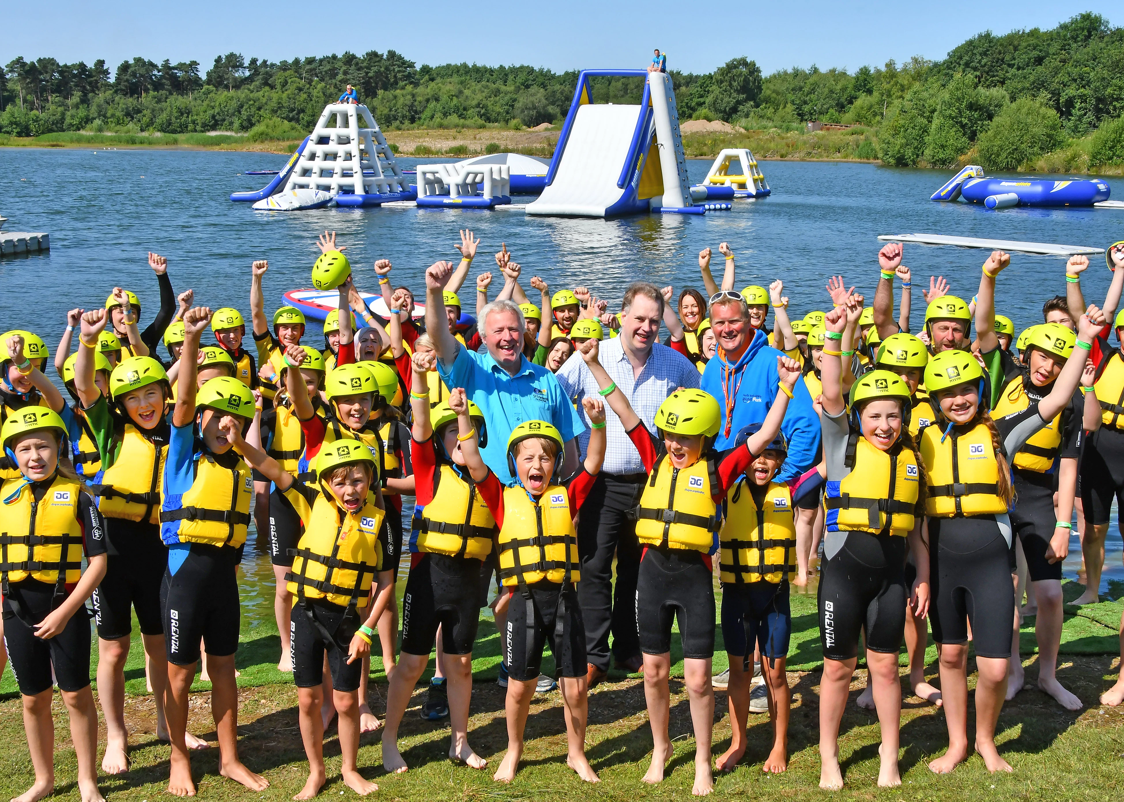 AquaPark at North Yorkshire Water Park.