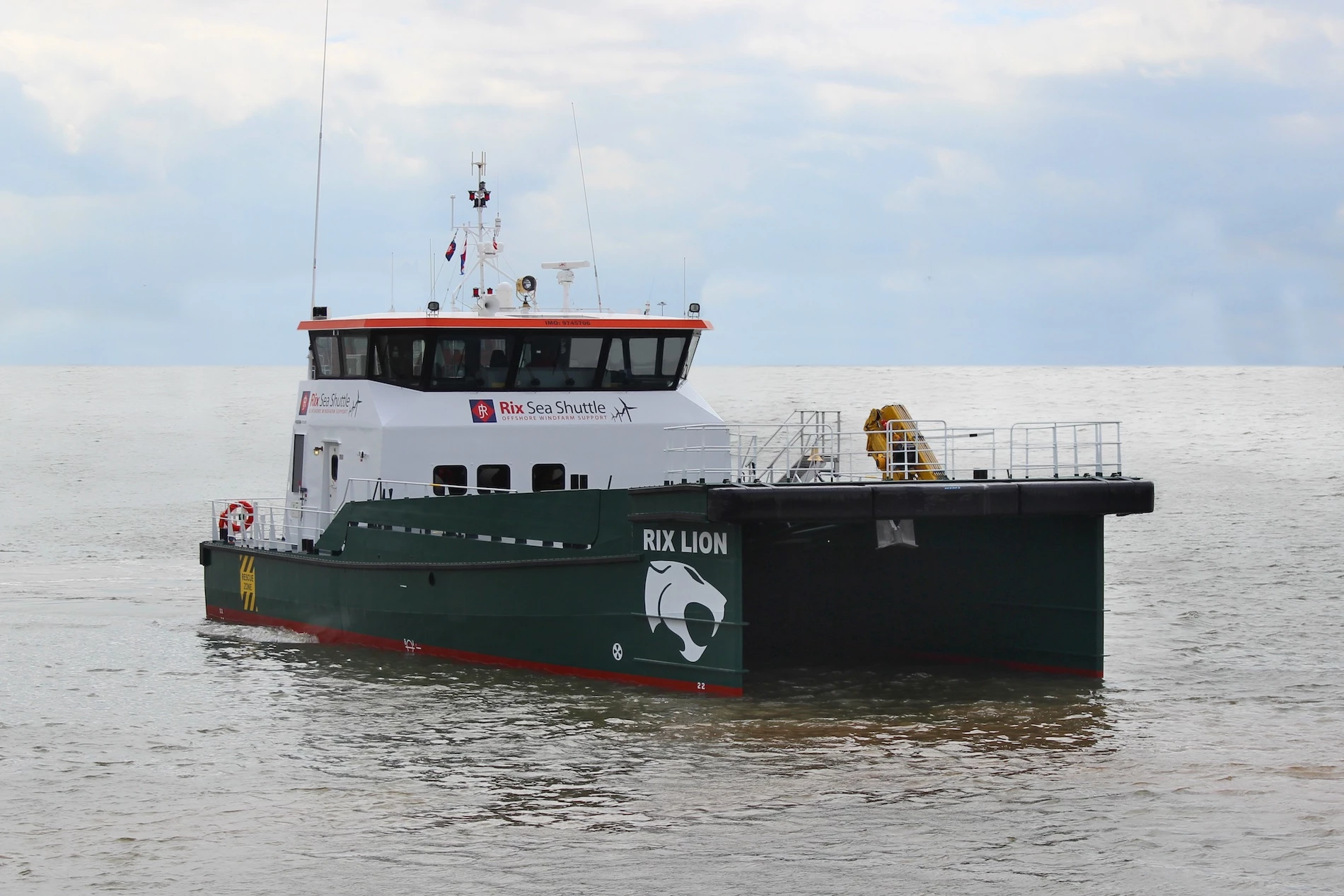 The Rix Lion, which was recently adapted into a 24-seat vessel to fulfil a contract at Scotland’s largest offshore windfarm. 