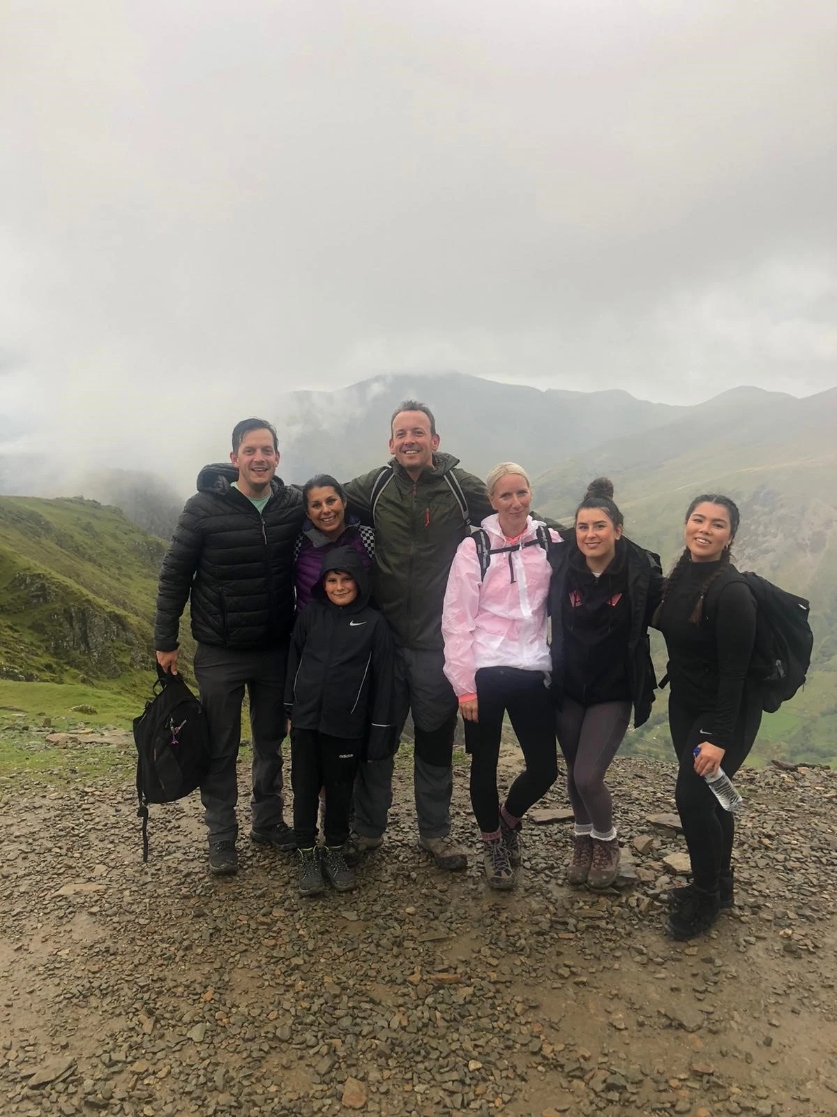 The Red Diamond Executive Headhunters team climbing Mount Snowdon