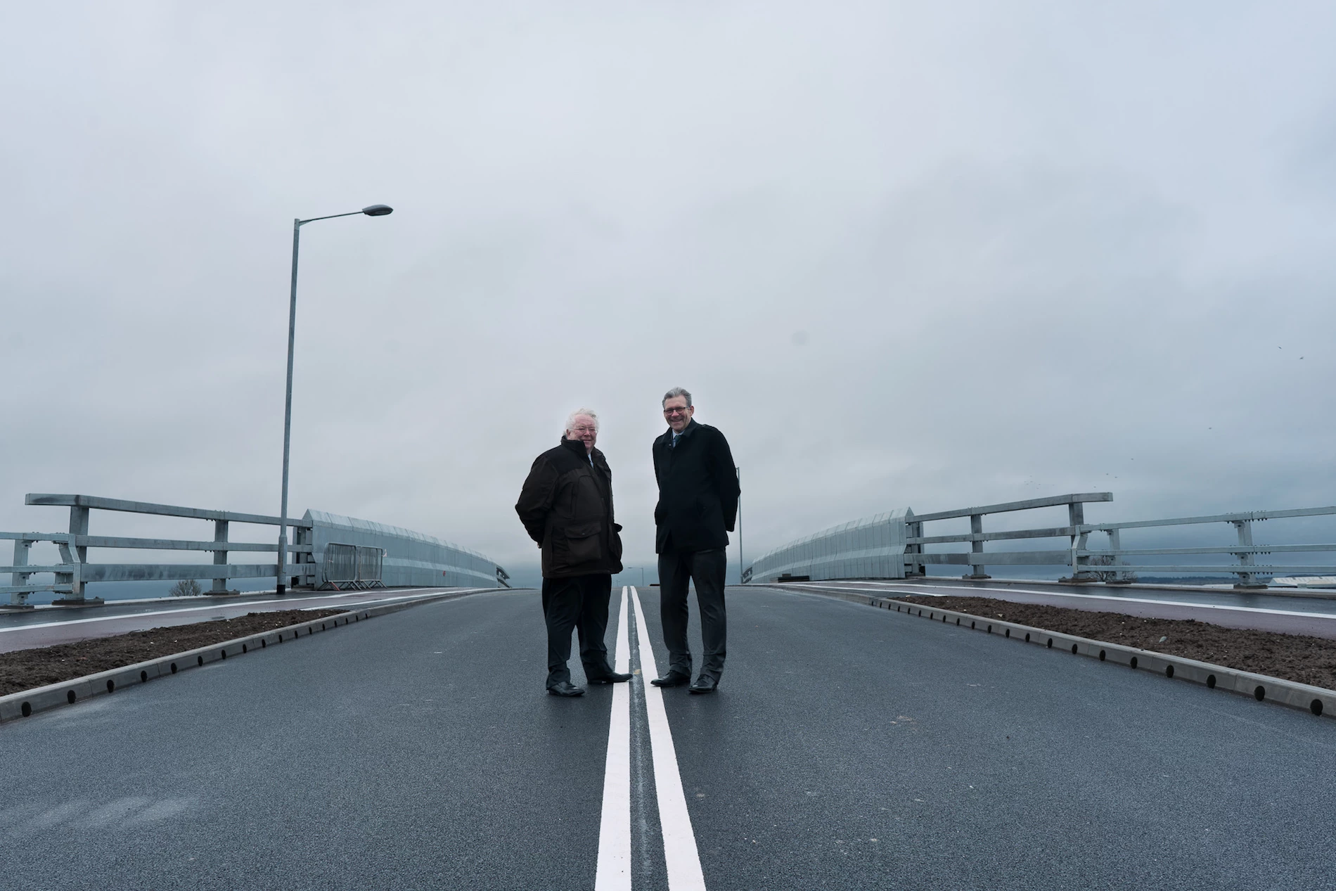 Stephen Parnaby OBE, Leader of East Riding of Yorkshire Council (L) with Ian Hodges, Managing Director of the Horncastle Group PLC