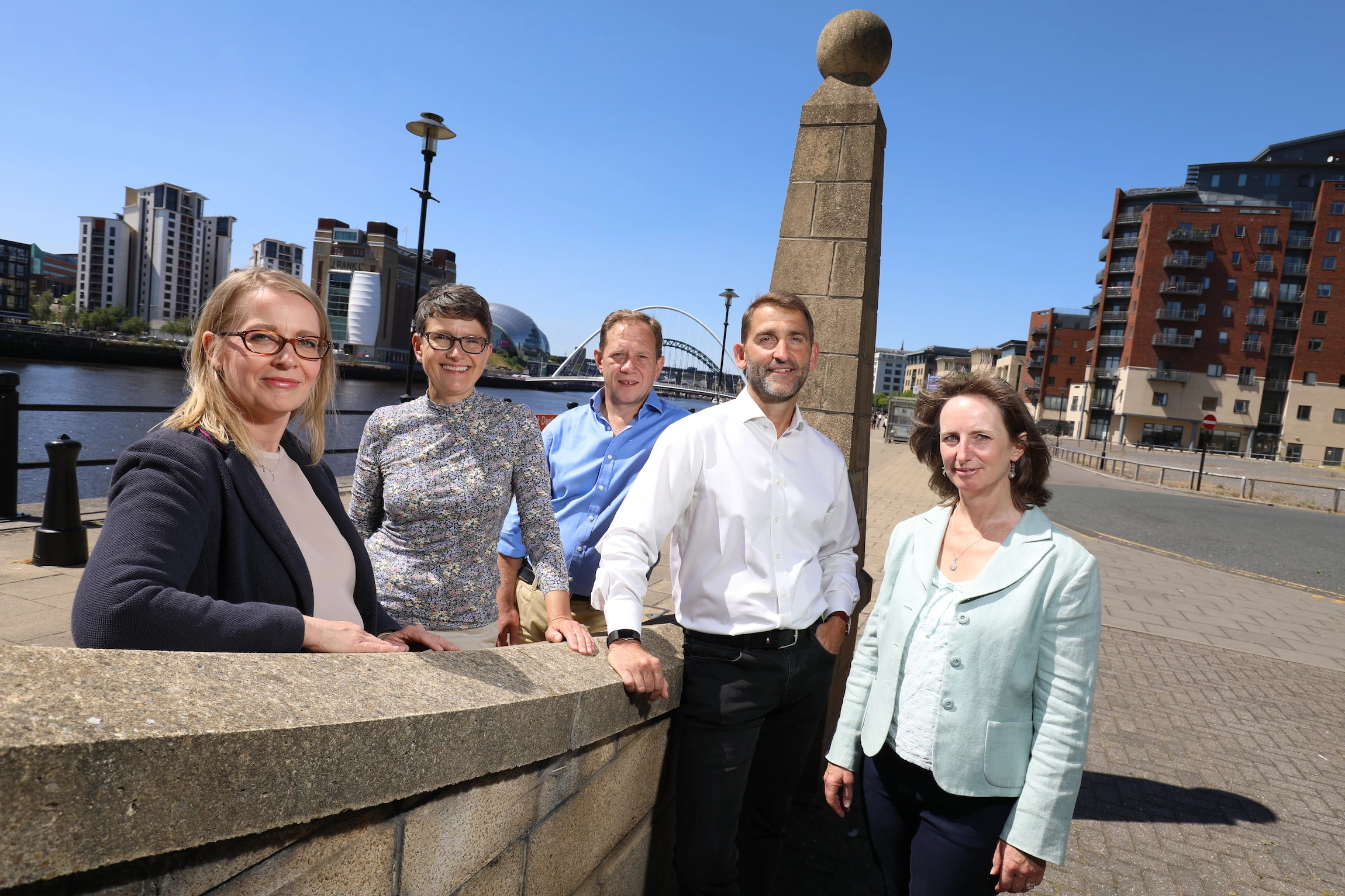 (L-R) Sharon Coull, Alice Ackroyd, Mark Jenkinson, Andrew Silver, Emma Richards