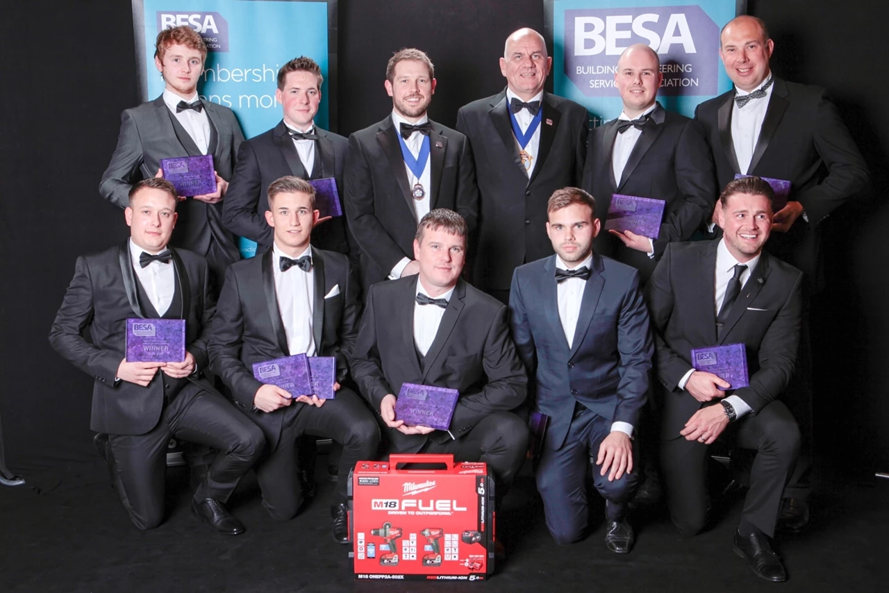 The winners of this year's Building Engineering Services Association (BESA) Yorkshire Region Awards