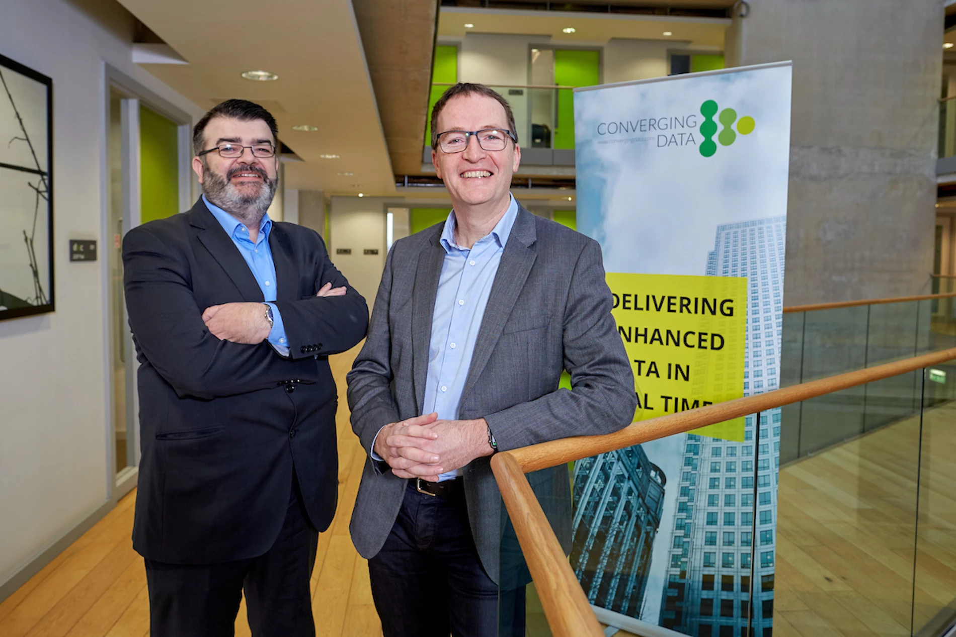 Alan Stanley, UKSE (left) and Neil Murphy, Converging Data (right).   