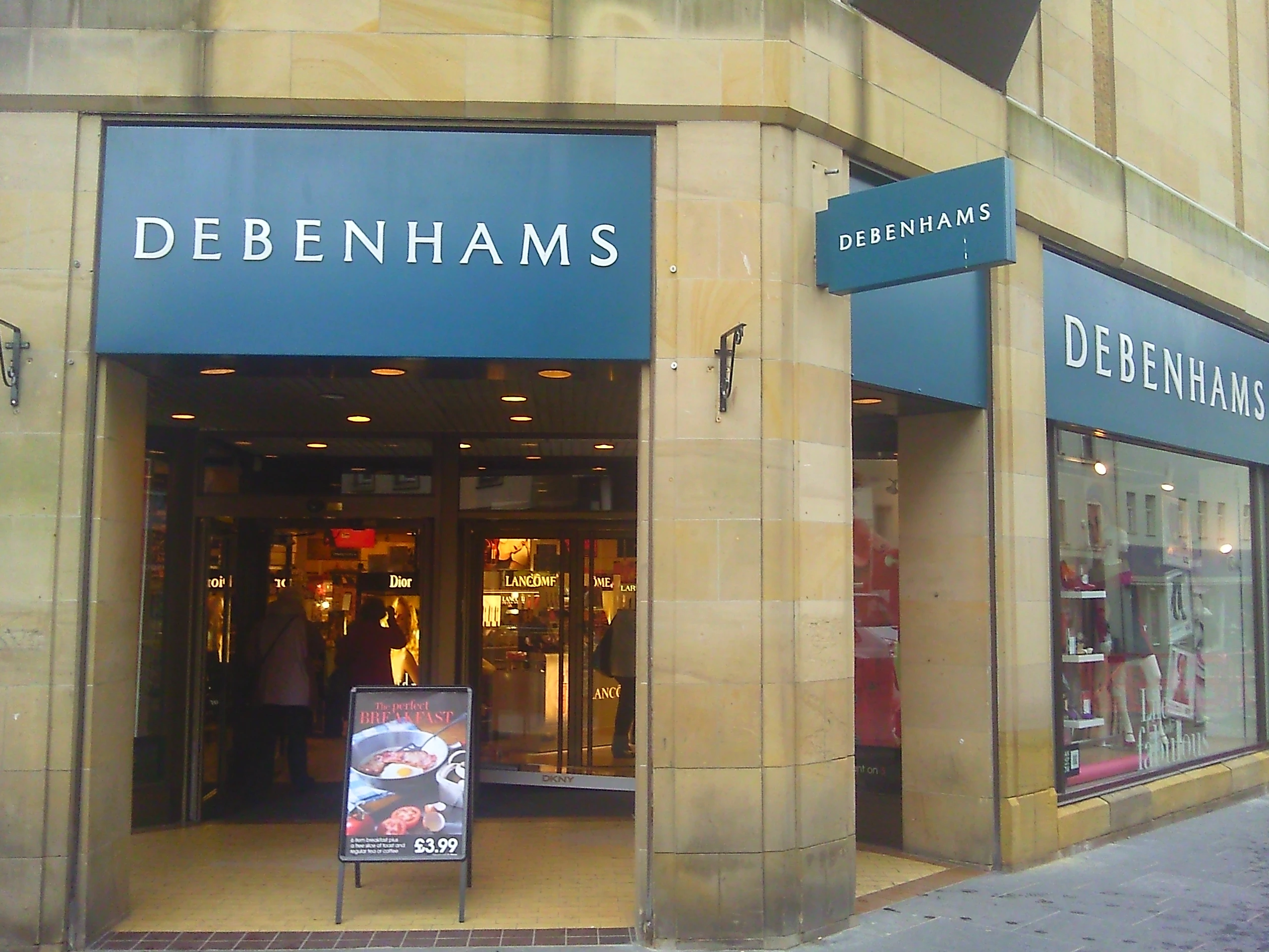 Debenhams frontage