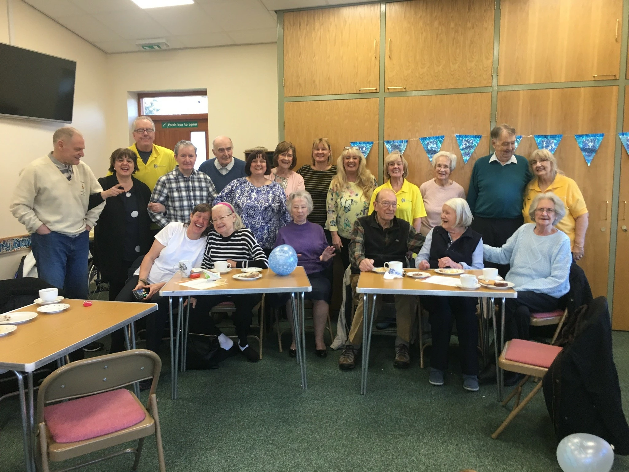 Sue Sweeney at a Silverline Memories dementia cafe