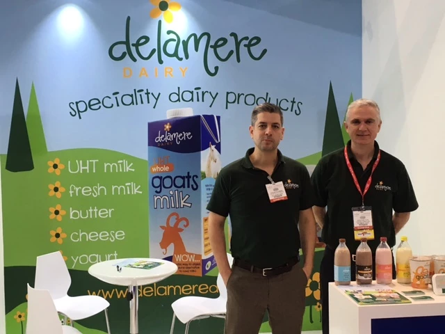 Steve O'Connor (L) and Jonathan Cope (R) from Delamere Dairy 