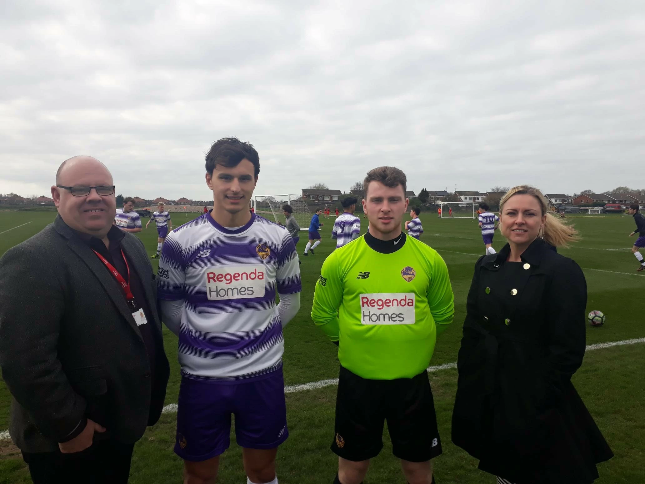 Regenda Homes staff and COLFC players