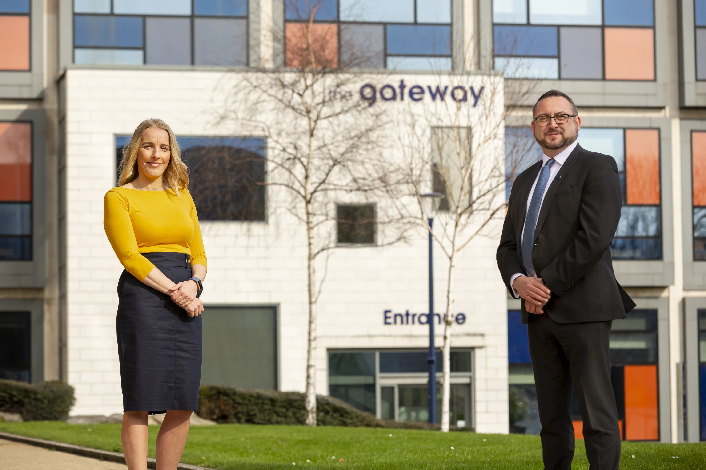 [L-R] : Helen Fawcett, Waterstons and David Conway, University of Sunderland  © David Wood