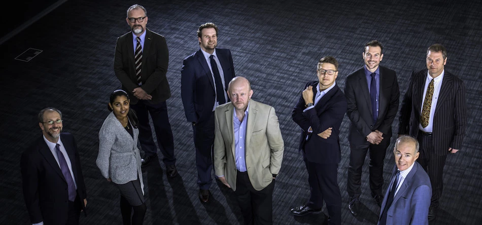 Sci-Tech Daresbury business development manager John Leake (far left) with representatives of the new Gold Partners