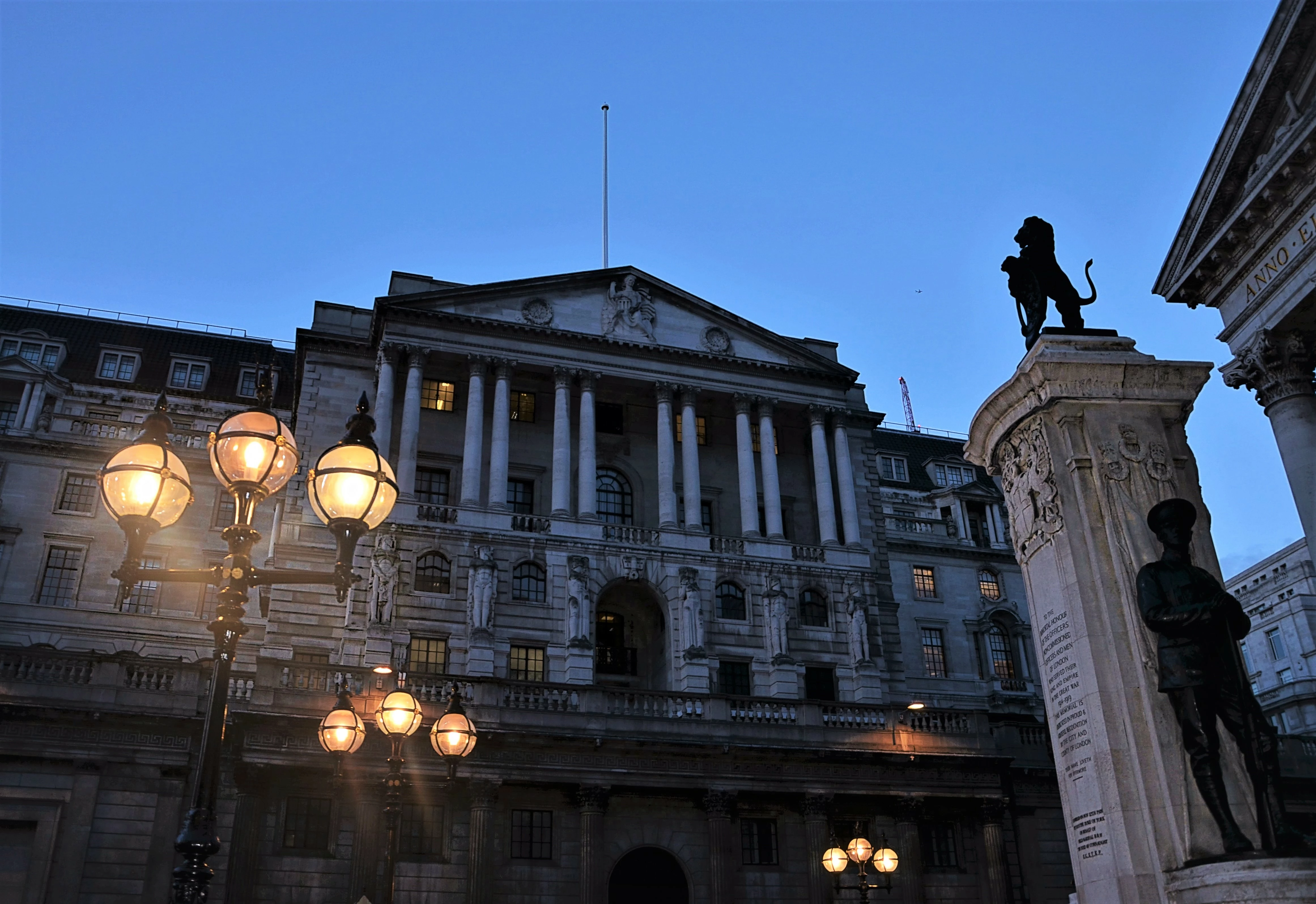 Bank of England at twilight