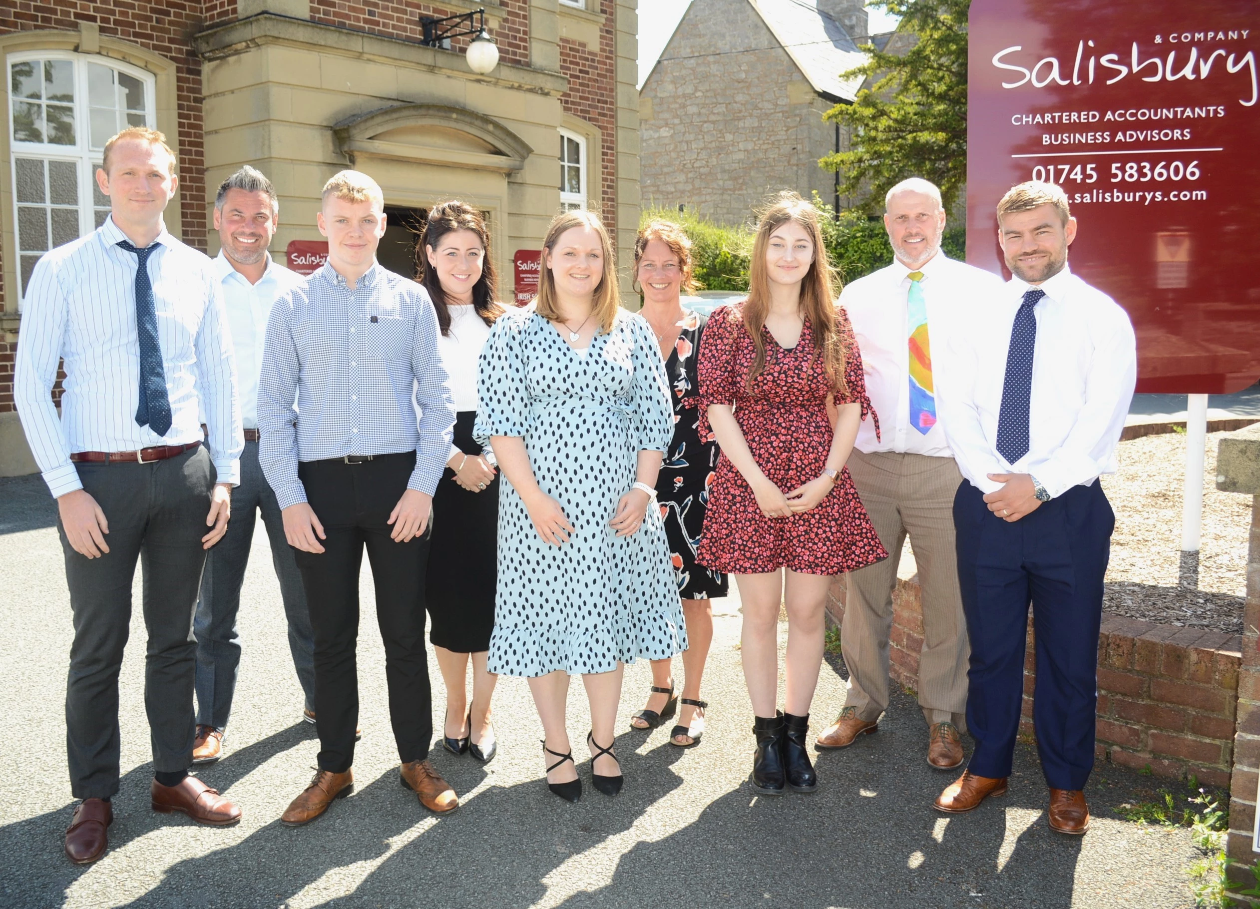 10 new starters have joined Salisbury & Co accountants this summer 