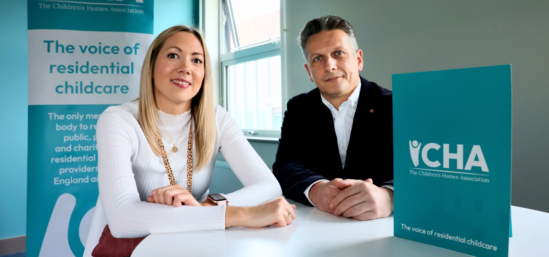 Jen Robbins, Head of Policy and Strategy and Dr Mark Kerr, Deputy CEO of The Children's Homes Association.