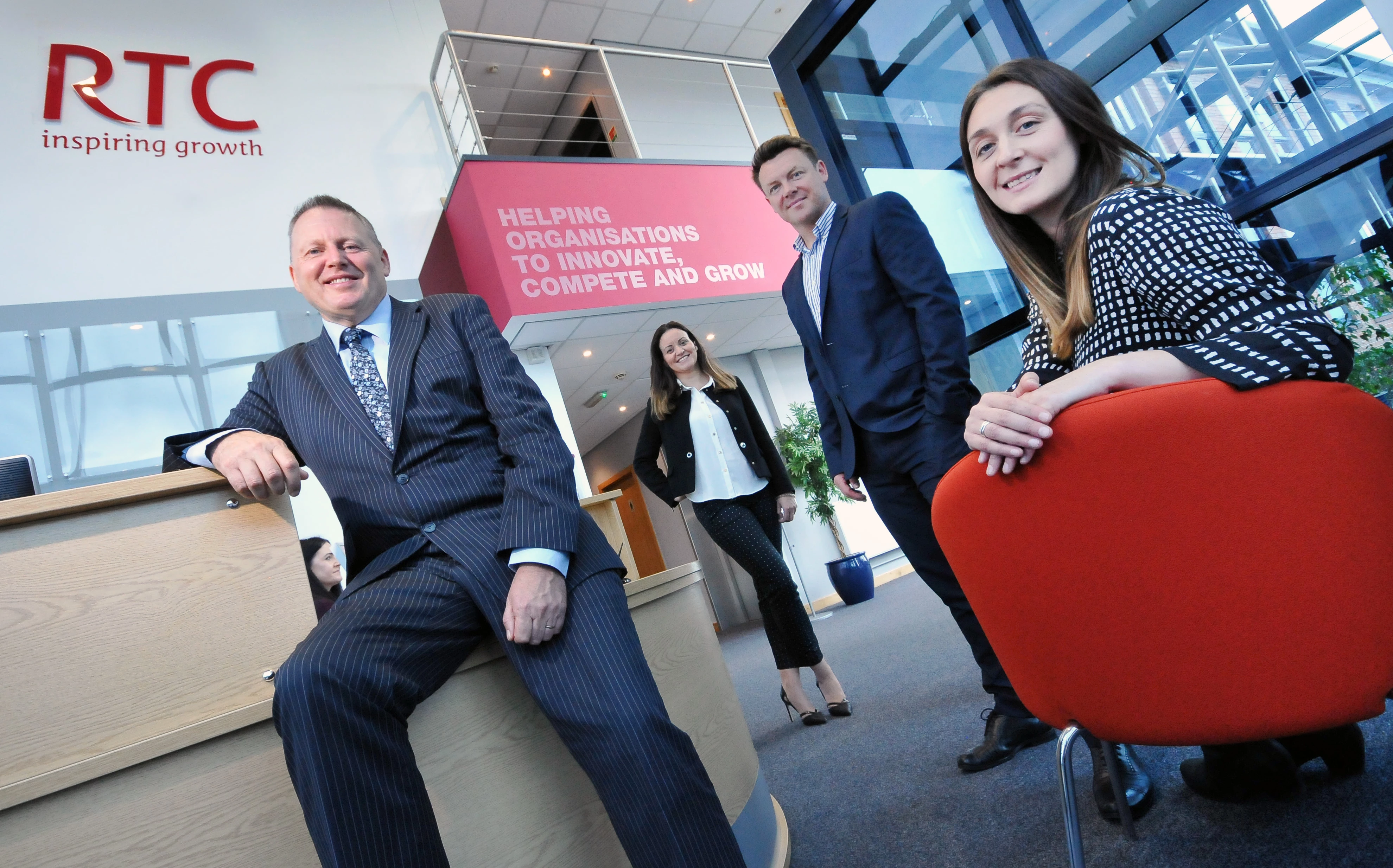 RTC North reception with Clare Bodak (foreground) from Ben Johnson Interiors 