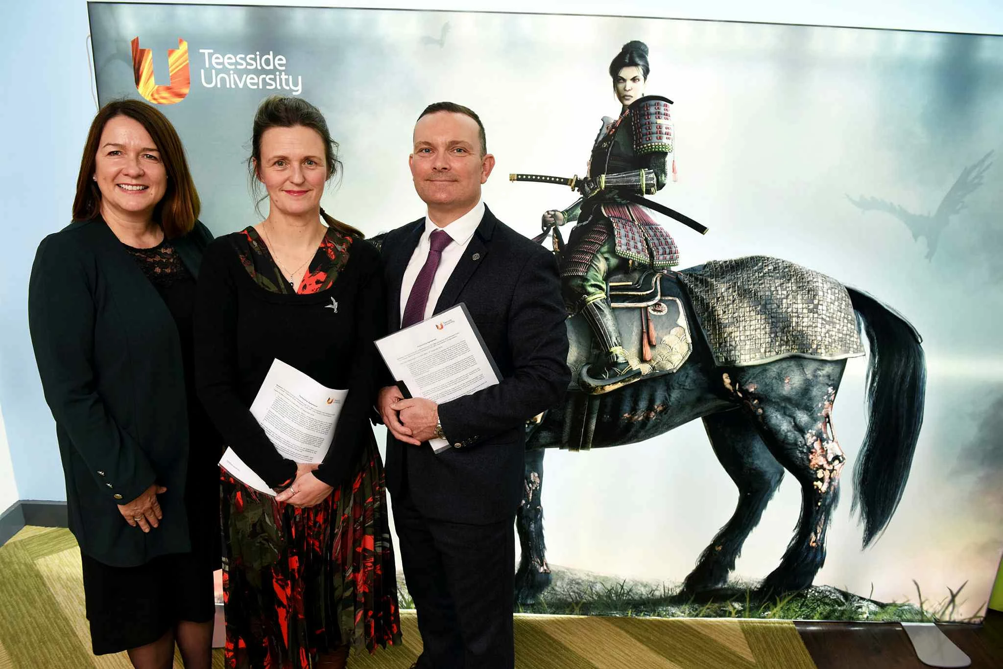 L-R: Ellen Thinnesen, Alison Brown and Mark Hughes