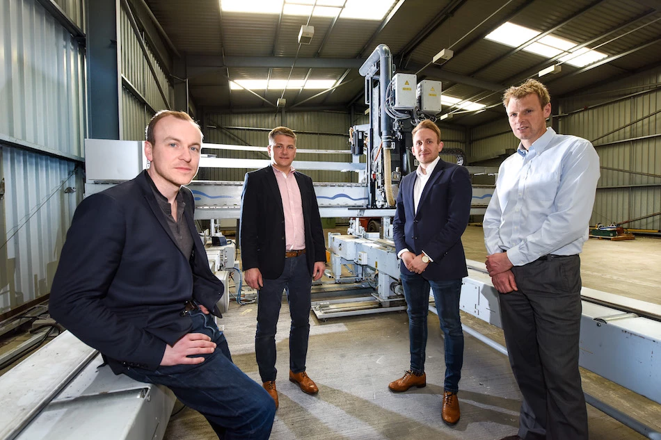  Left to right Chris Thompson, Citu; Colin Dixon, Citu, Jonathan Wilson, Citu; Chris Gorse, Leeds Beckett University. Credit Simon Dewhurst.