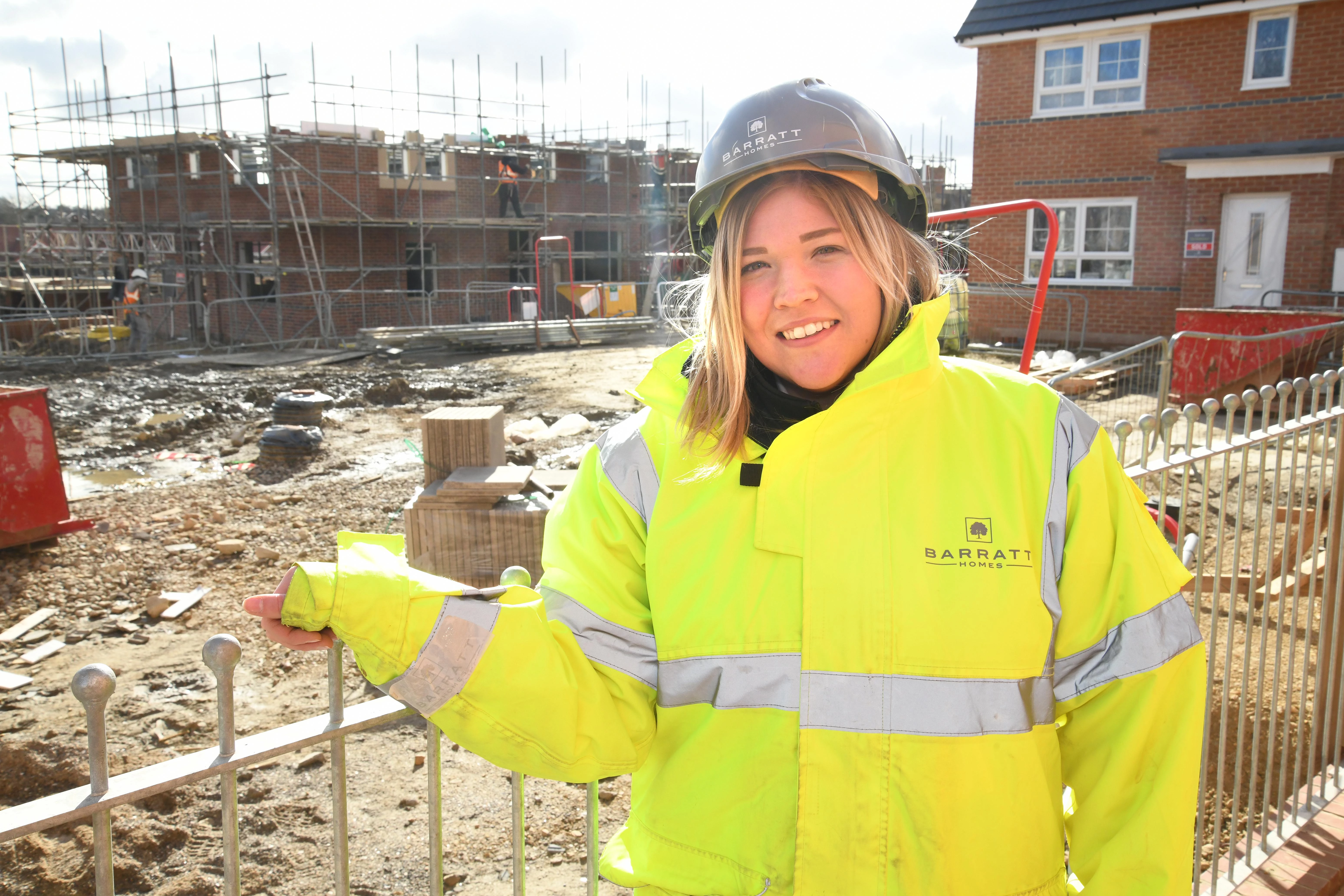 Leanne Hardcastle, Site Manager at Barratt Developments North East.