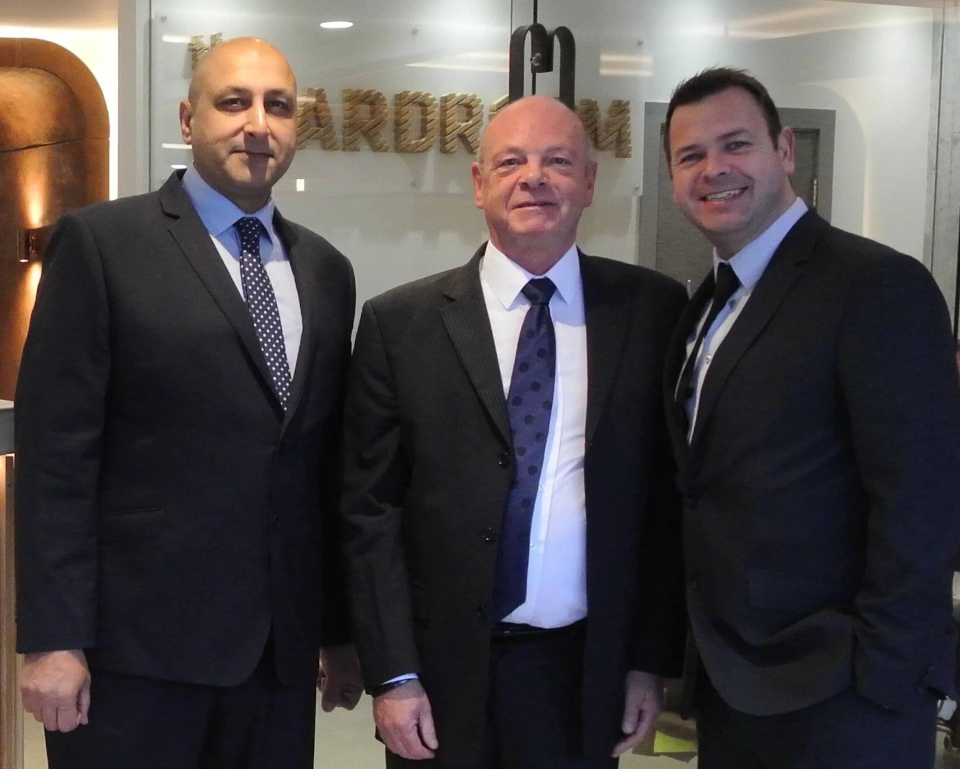 Gav Sambhi, MD of CAPD, John Totty and Peter Ellis who is commercial director at CAPD.