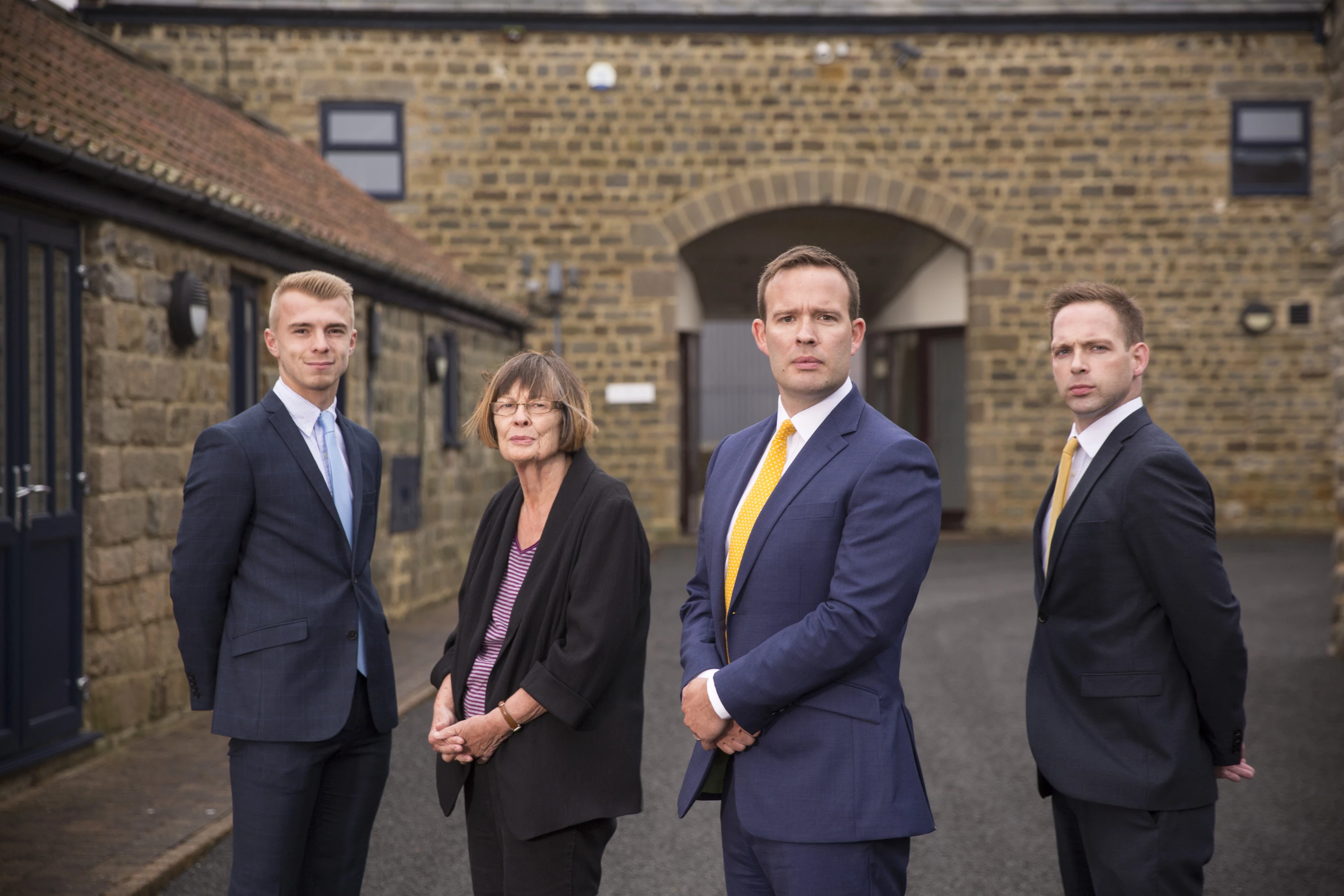 Trainee paraplanner, Joshua Wrigley; paraplanner, Eileen Riley; director, Chris Riley, and financial planner, Andrew Brierley. 