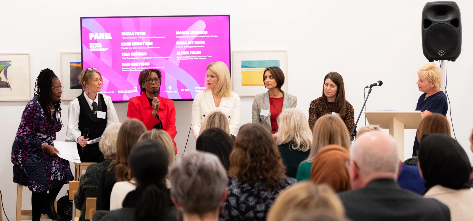 The ‘Inspiring Inclusion’ event held at the Ikon Gallery, in Birmingham.