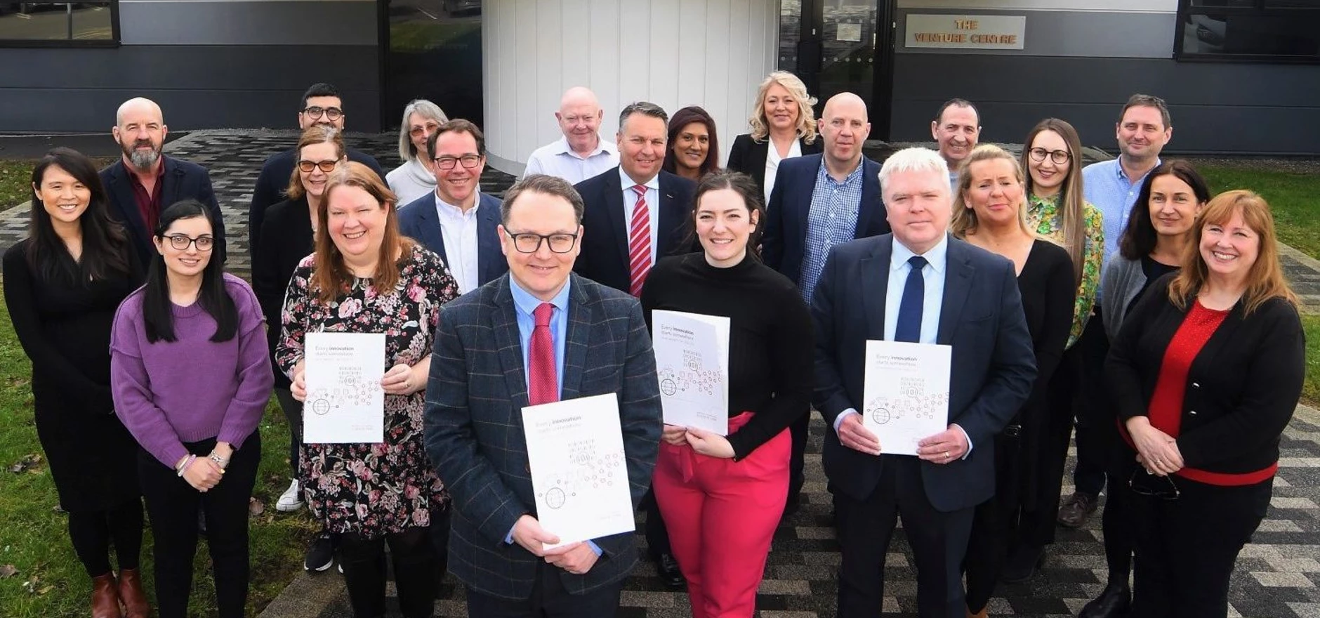 The University of Warwick Science Park team with representatives from Warwickshire County Council, Coventry and Warwickshire Growth Hub and Coventry and Warwickshire Chamber of Commerce