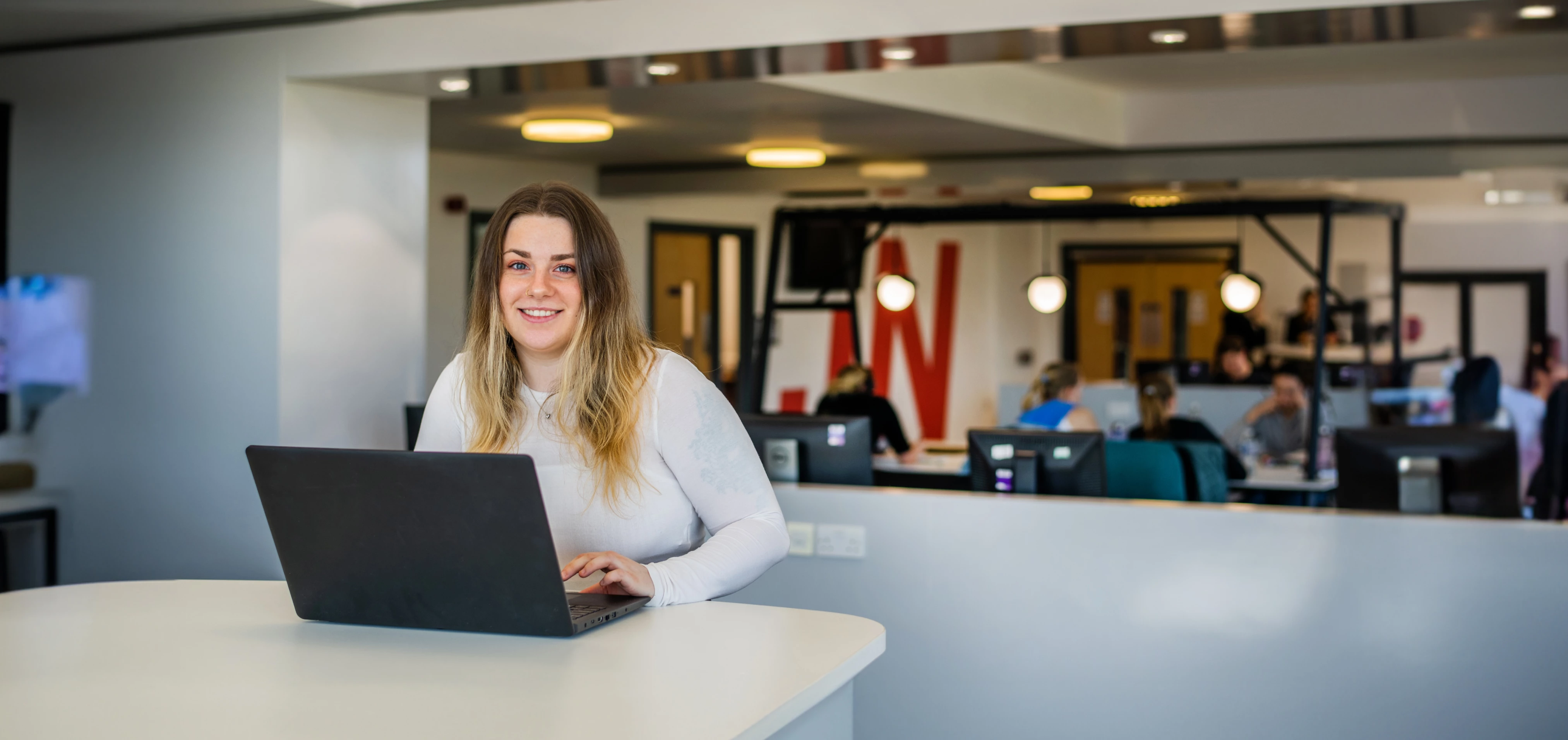 Student at New College Durham University Centre