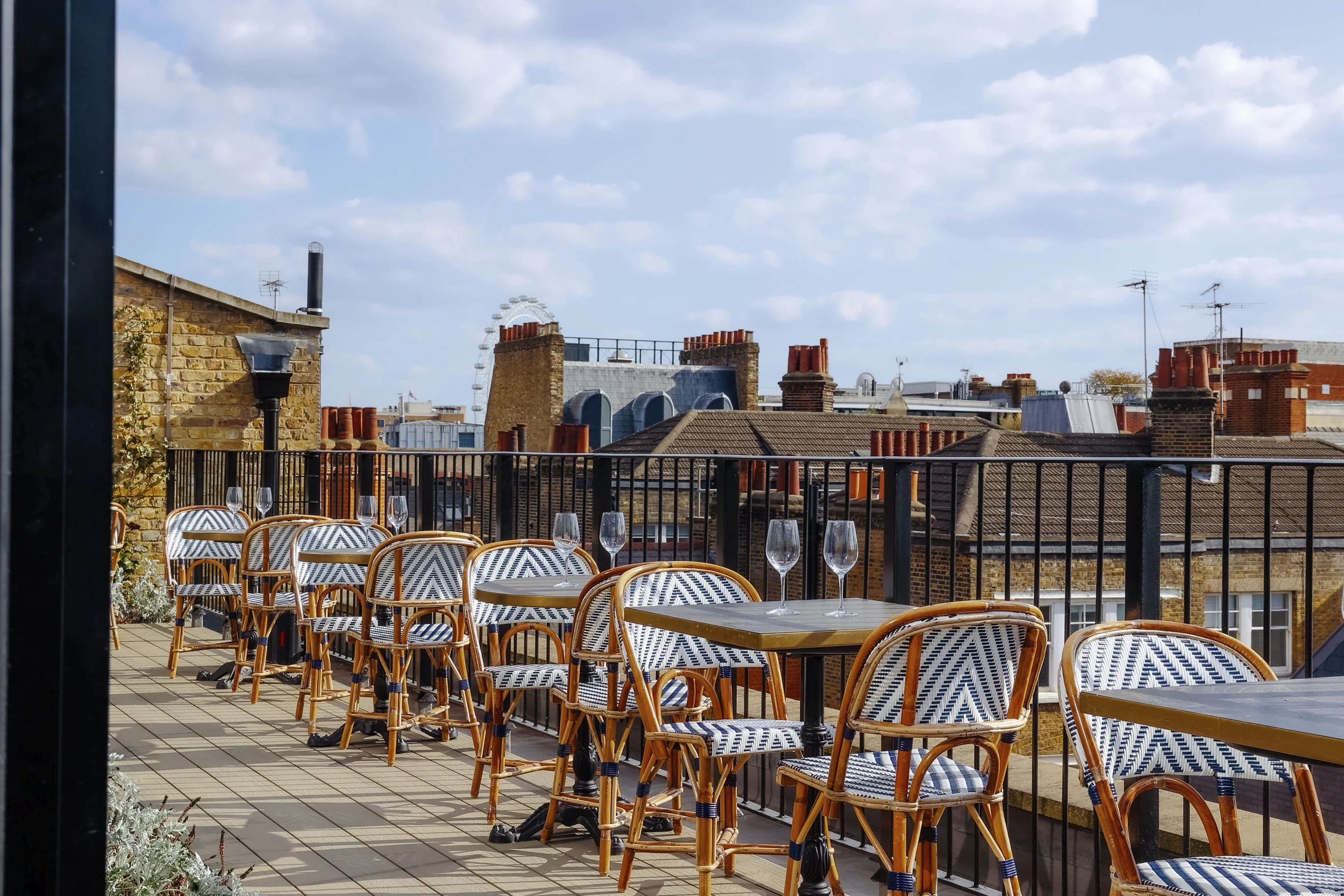 Roof terrace at the Conduit