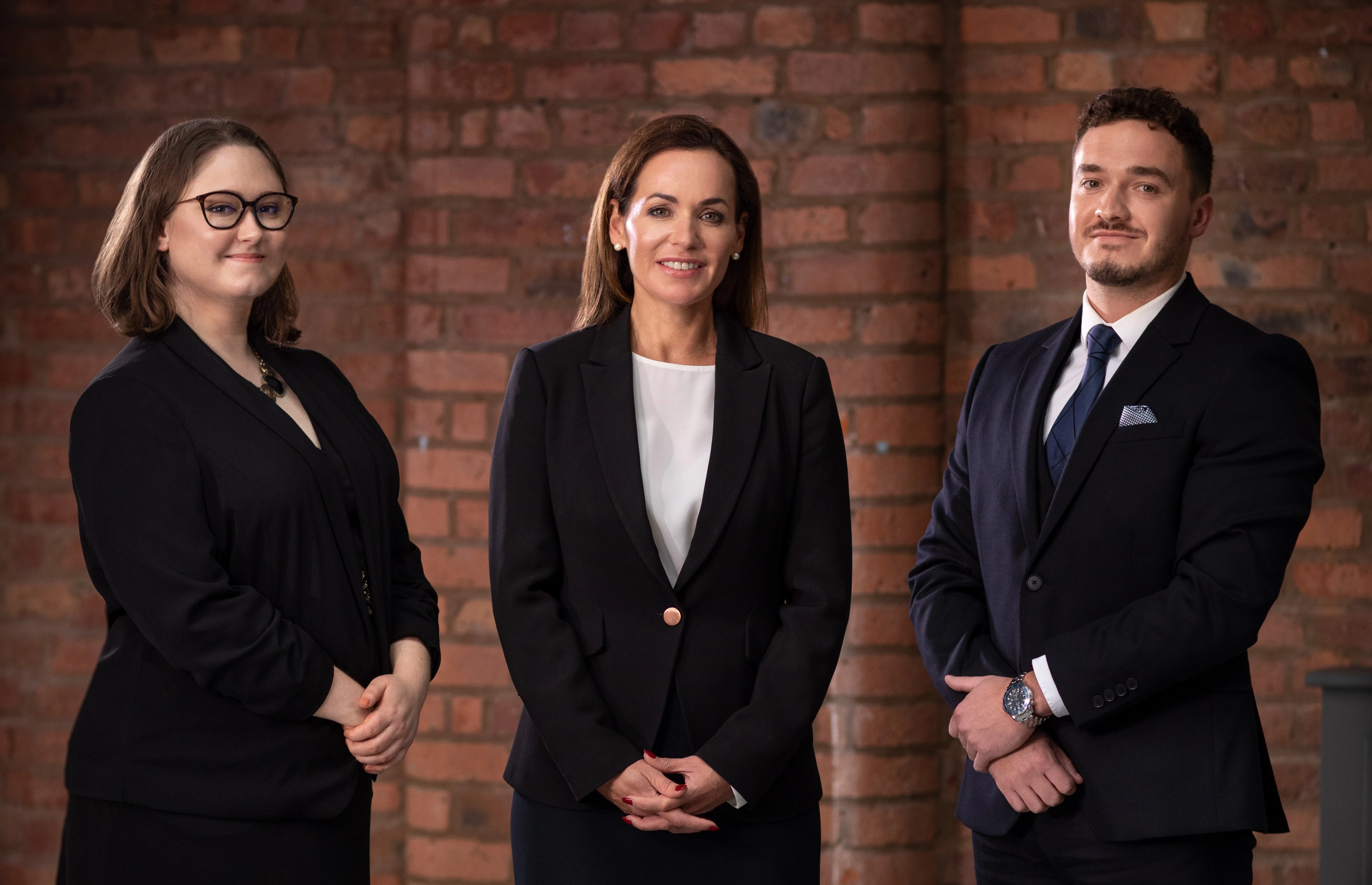 left to right Heather Lucy, Amanda McAlister and George Wilson