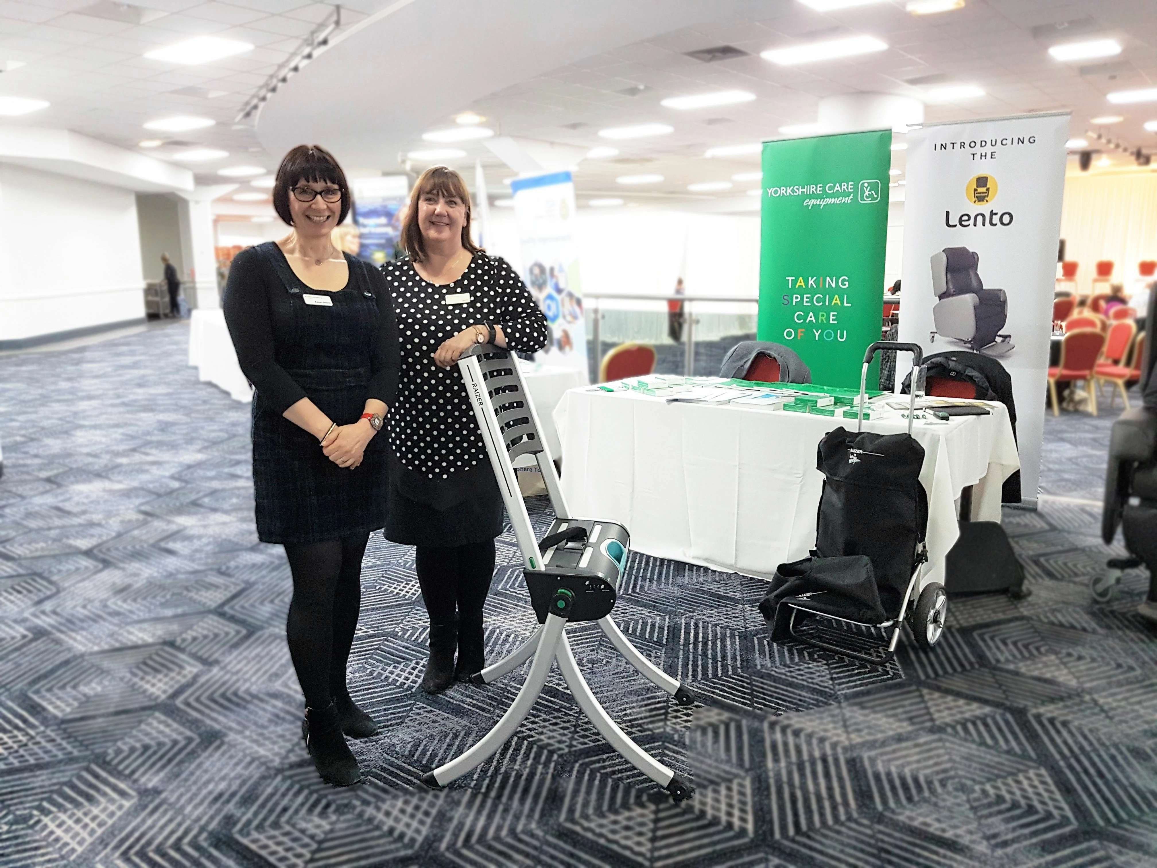 Yorkshire Ambulance Service staff with the Raizer lifting chair.