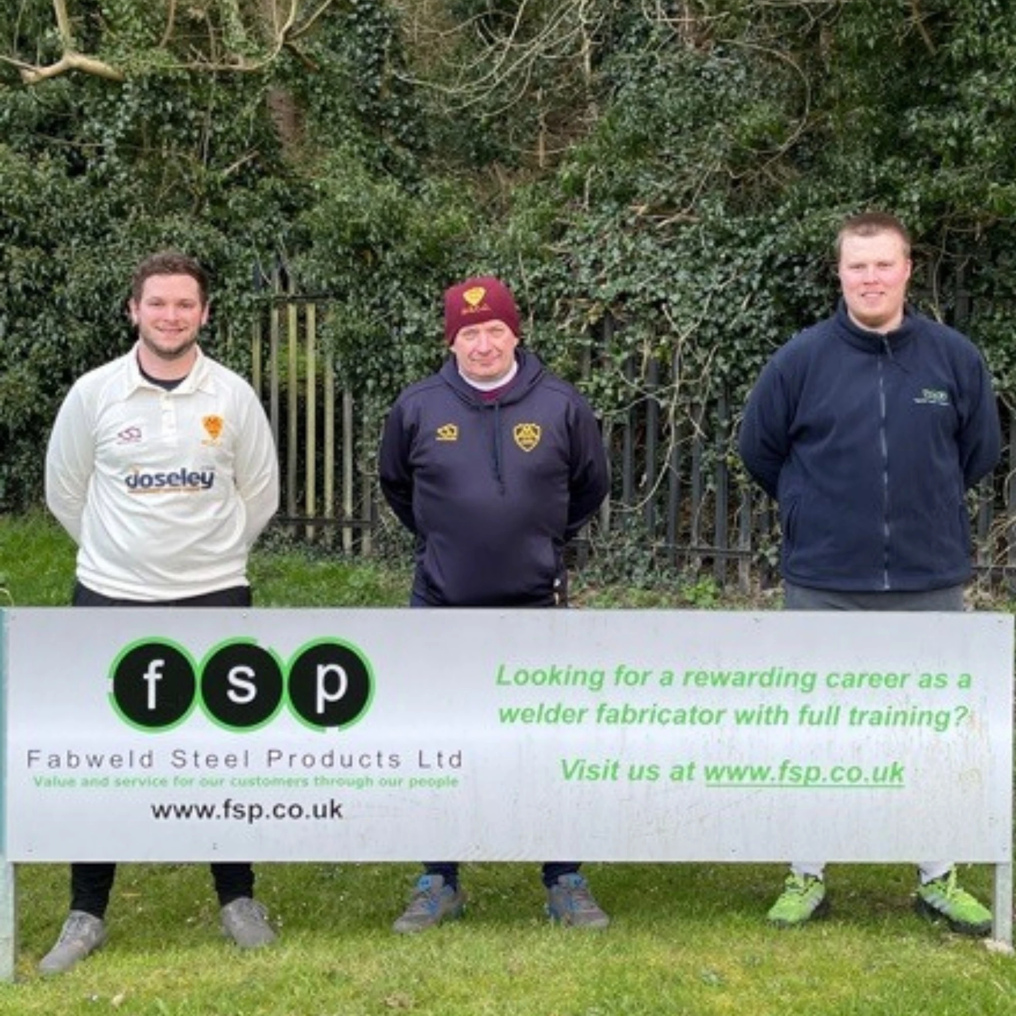 Telford based access cover manufacturer, Fabweld Steel Products (FSP), has pledged its support of Madeley Cricket Club for the third year in a row with club sponsorship.