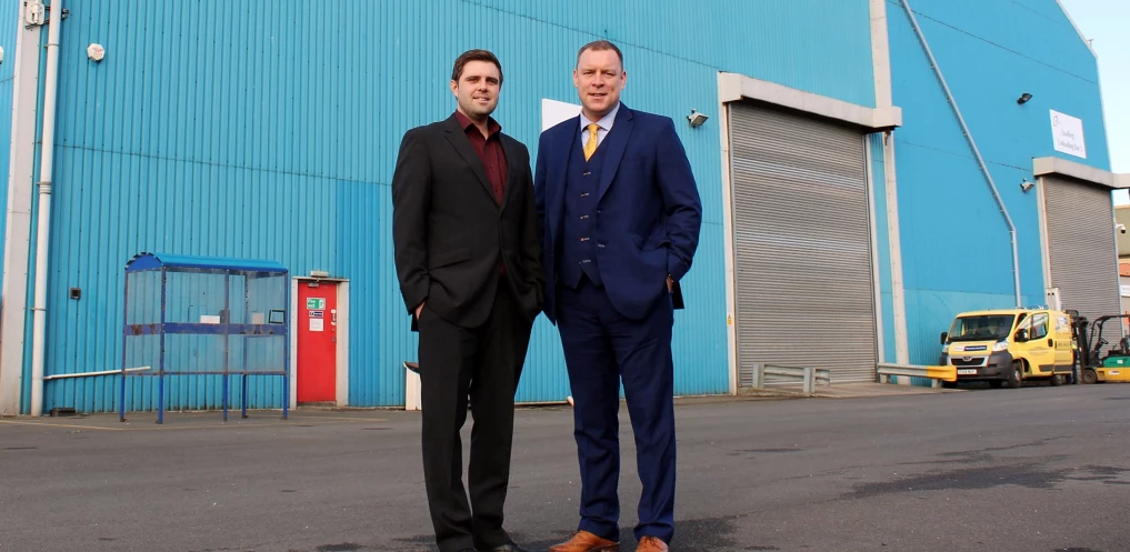 (L-R): Finance director of InBond, Craig Rye and Baldwins Director, Andrew Rowe