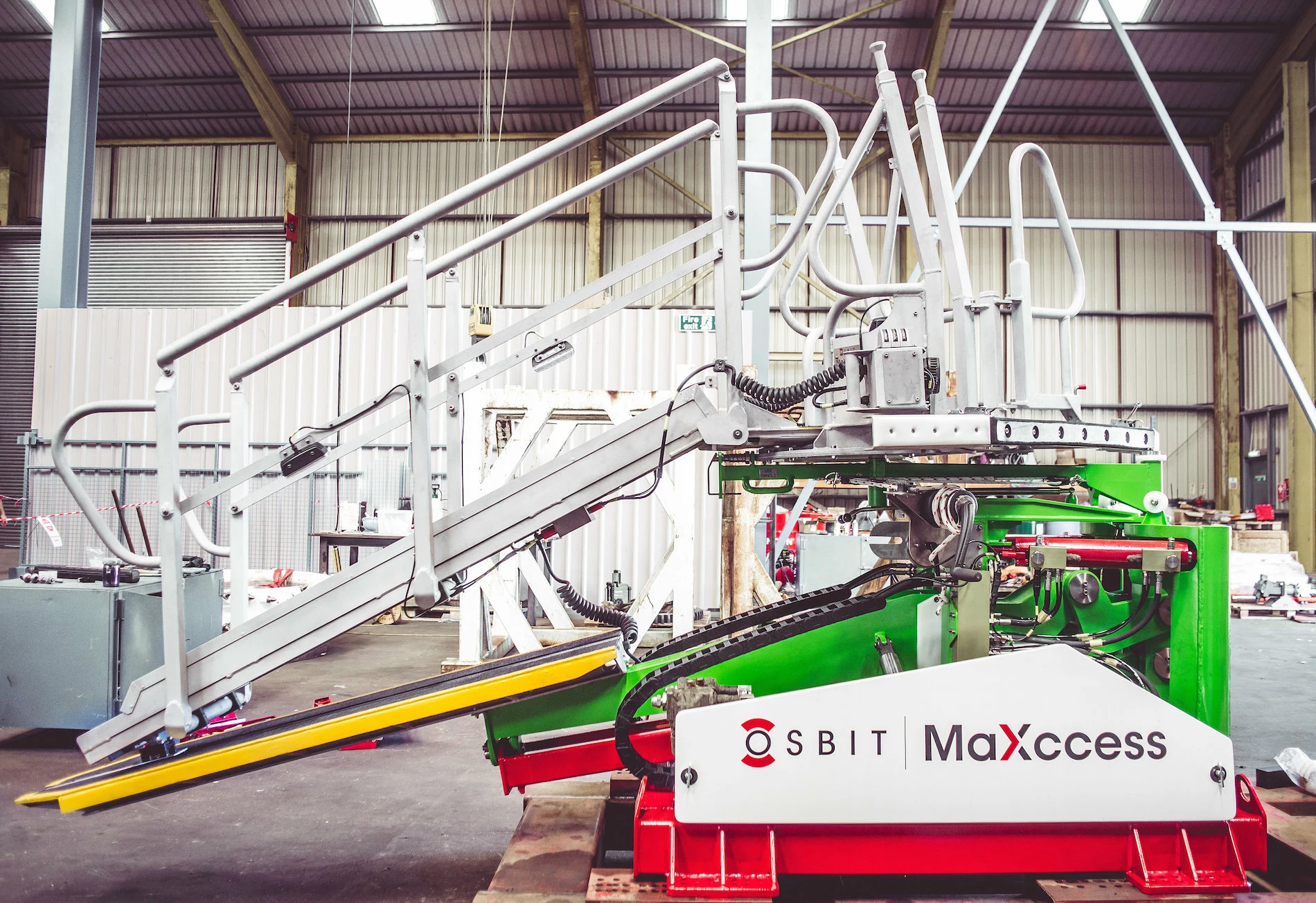 The Maxcess T12 was fabricated at Osbit’s Port of Blyth facility before it was transported to China.