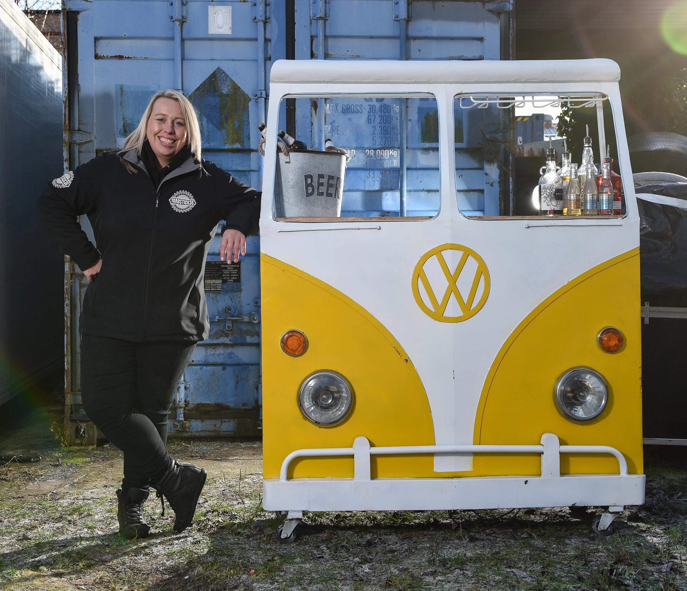 Owner Samantha Doyle with the VW Bar