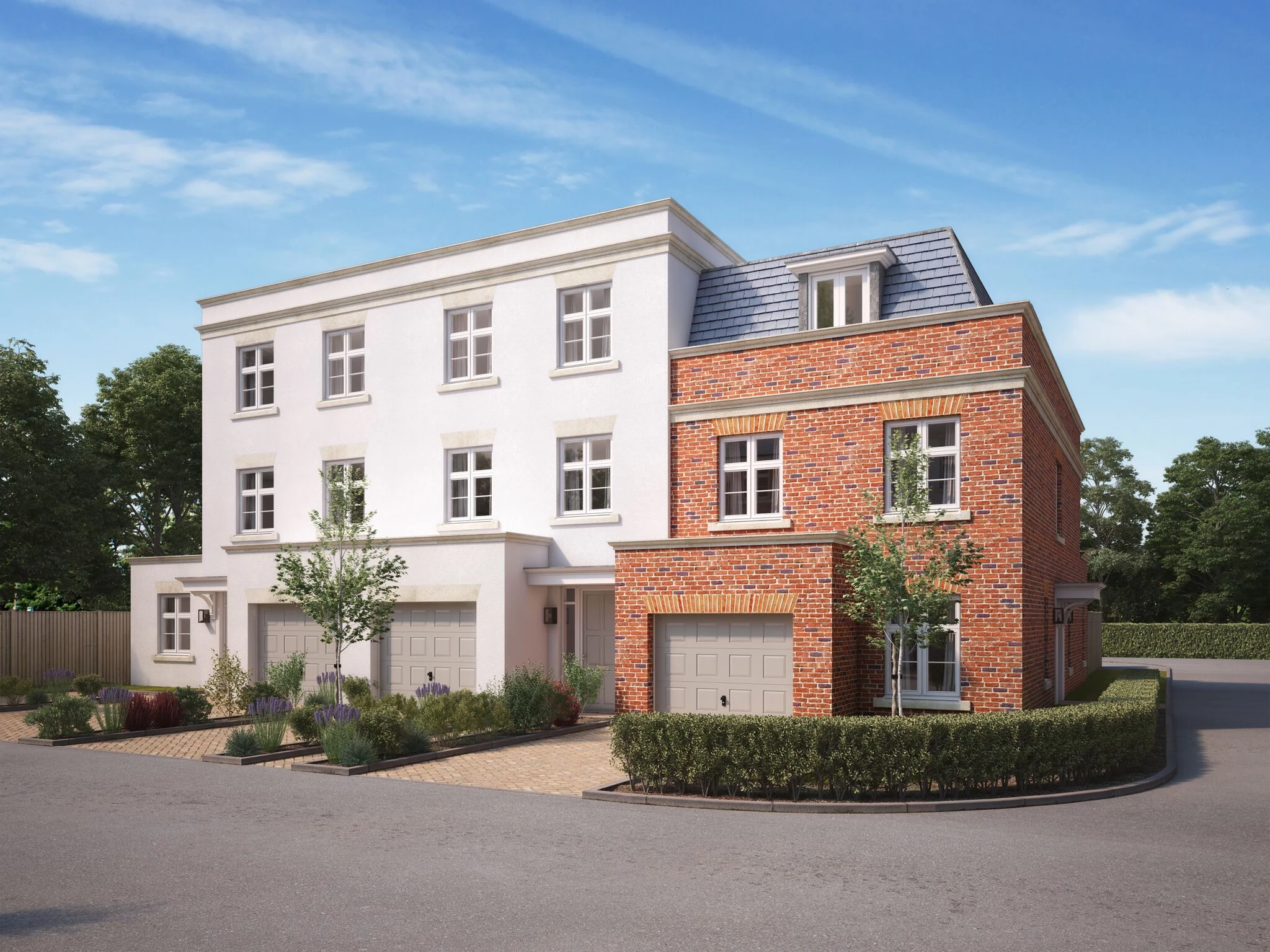 Artist's impression of the Woodhill development in Hampshire.