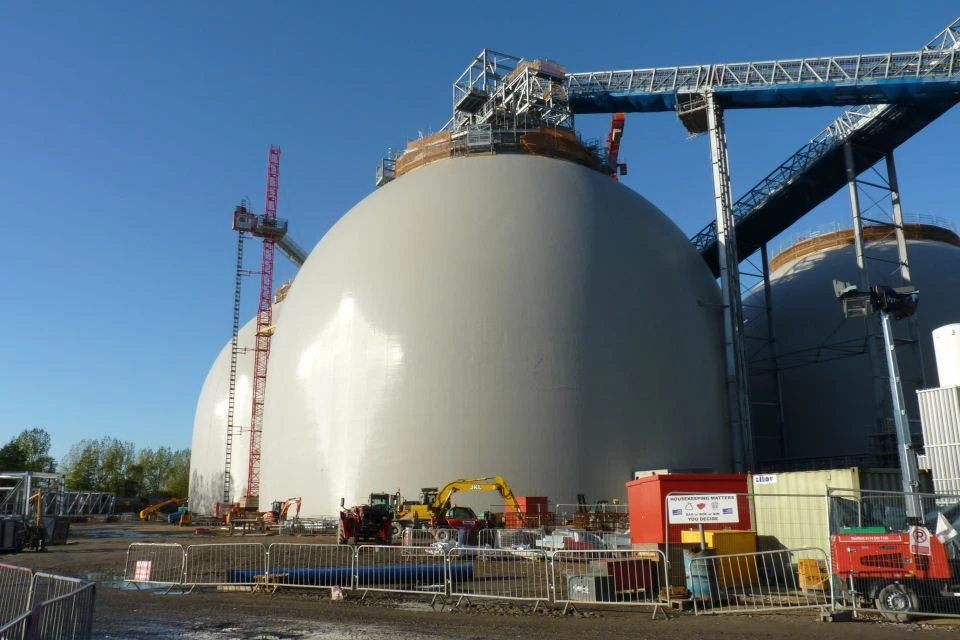 The biomass dome at Drax