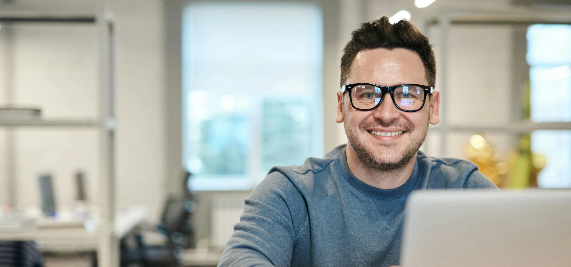 Photo of Man Wearing Eyeglasses