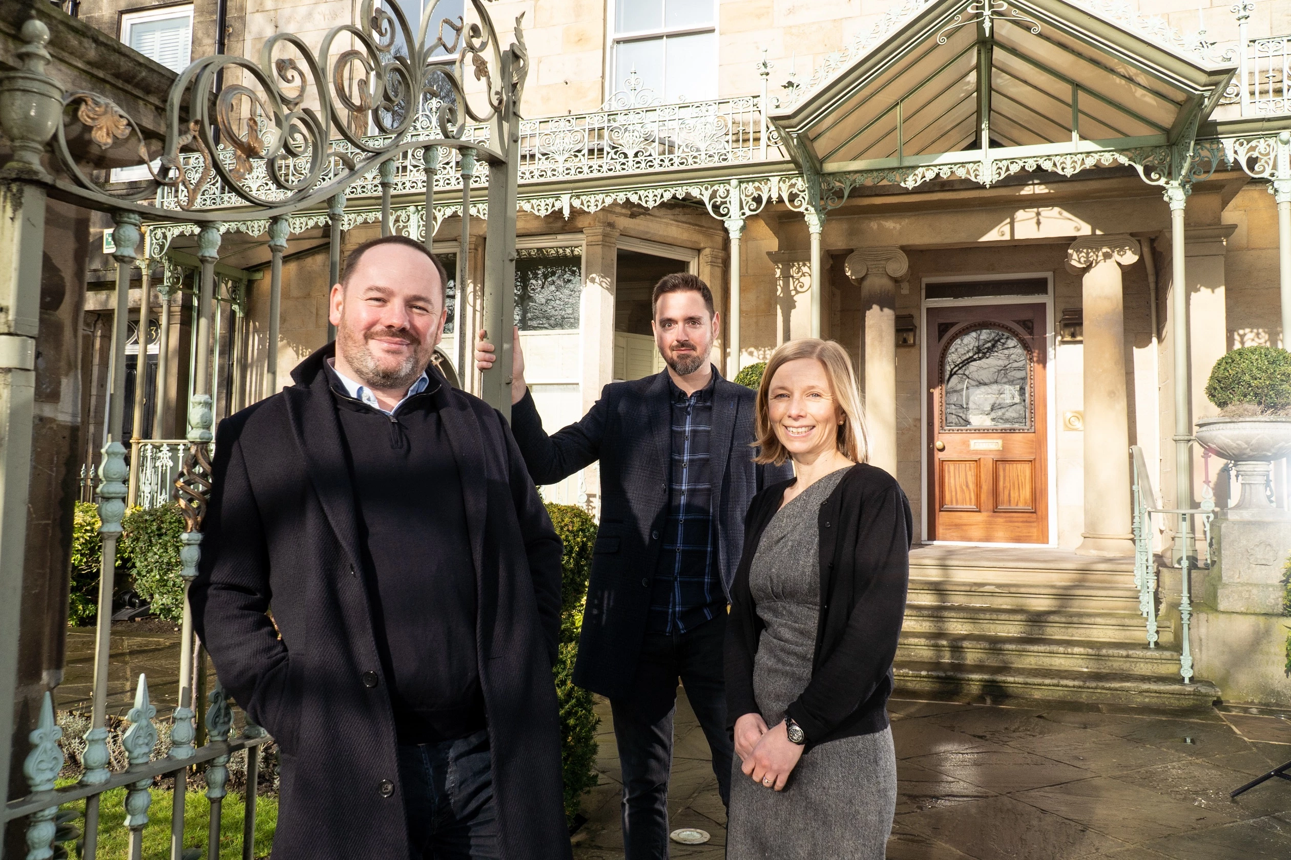 L-R Alan Gove, Managing Director, Luke Walker Senior International Consultant and Natalie Crossland,Head of Research