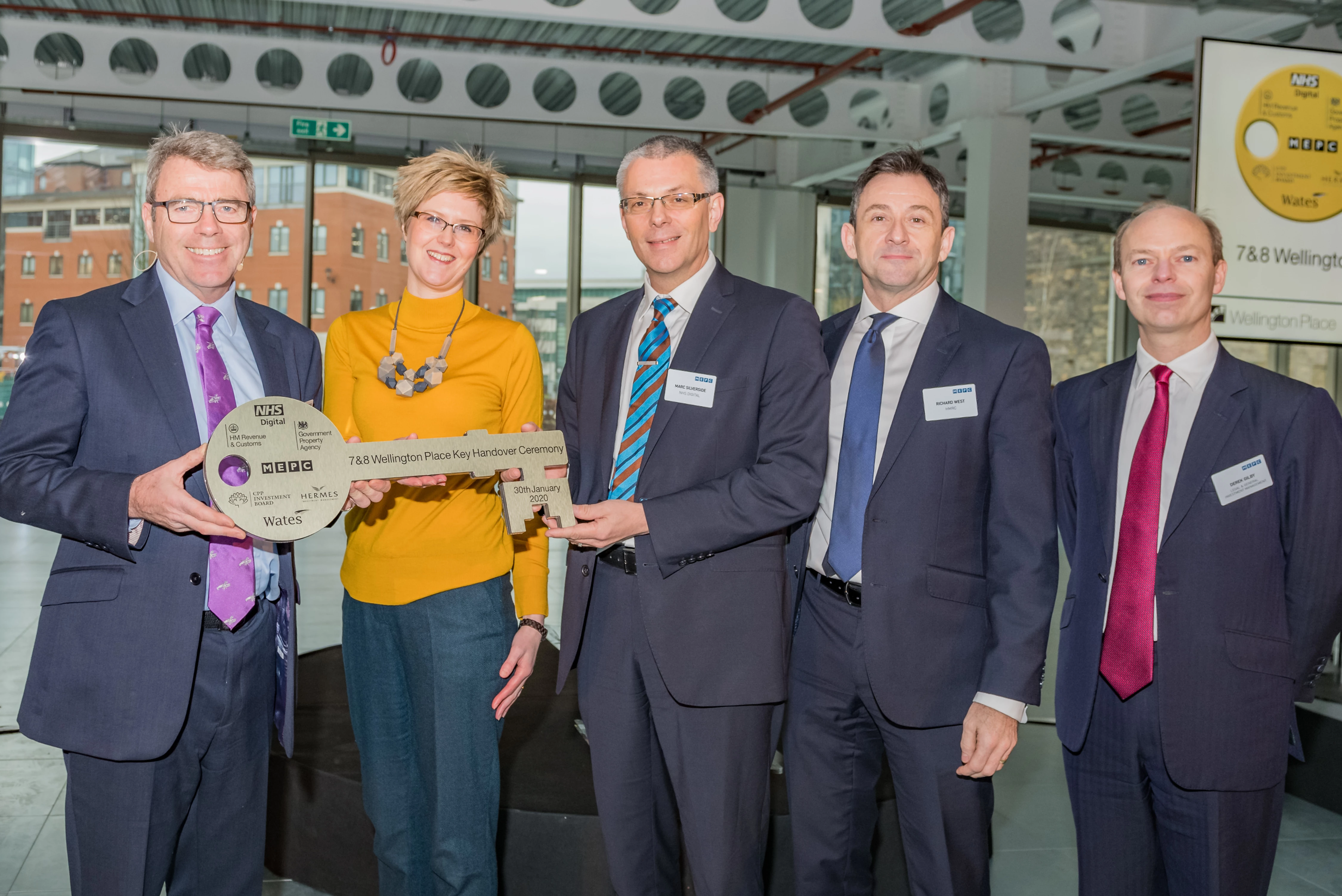 L-R James Dipple, MEPC; Hannah Watson, HMRC; Marc Silverside, NHS Digital; Richard West, HMRC; Derek Gilby, Legal and General