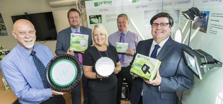 L-R: Eddie Robertson, Andy Traynor, Sue Barnard, Paul Leech and Andy Walker