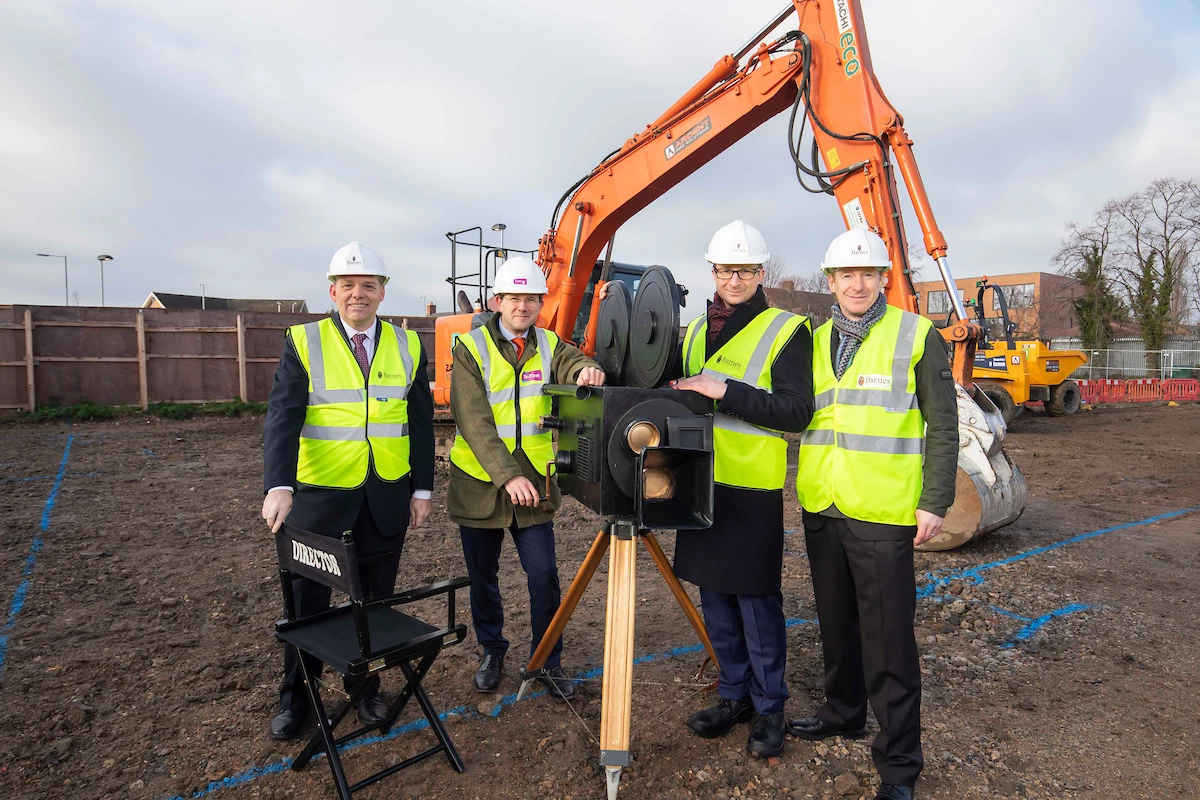 L-R: Cllr Darren Rodwell, Jonathan Langham (Be First), Jonathan Carkeet and Tony O’Brien