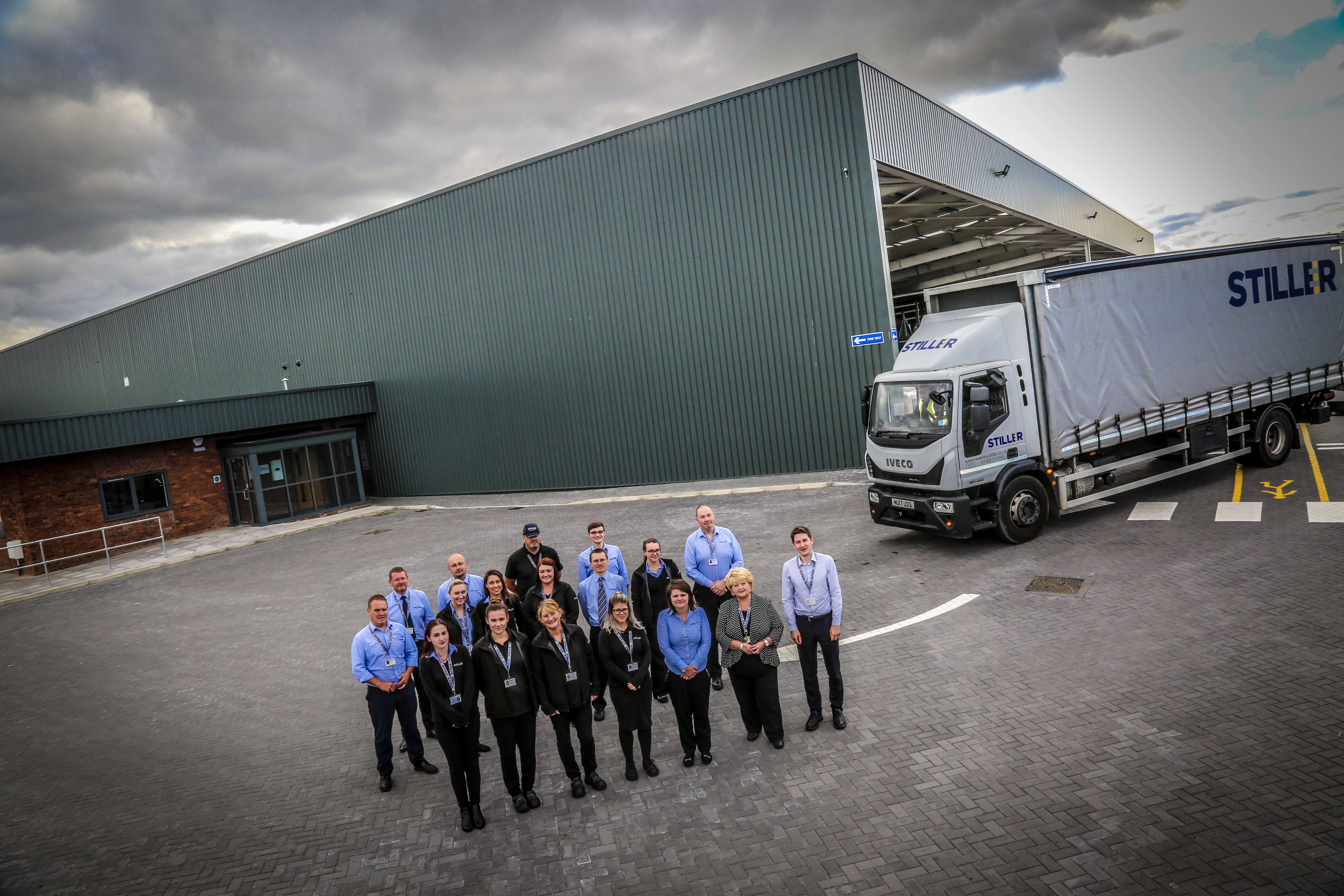 Stiller employees at the new facility