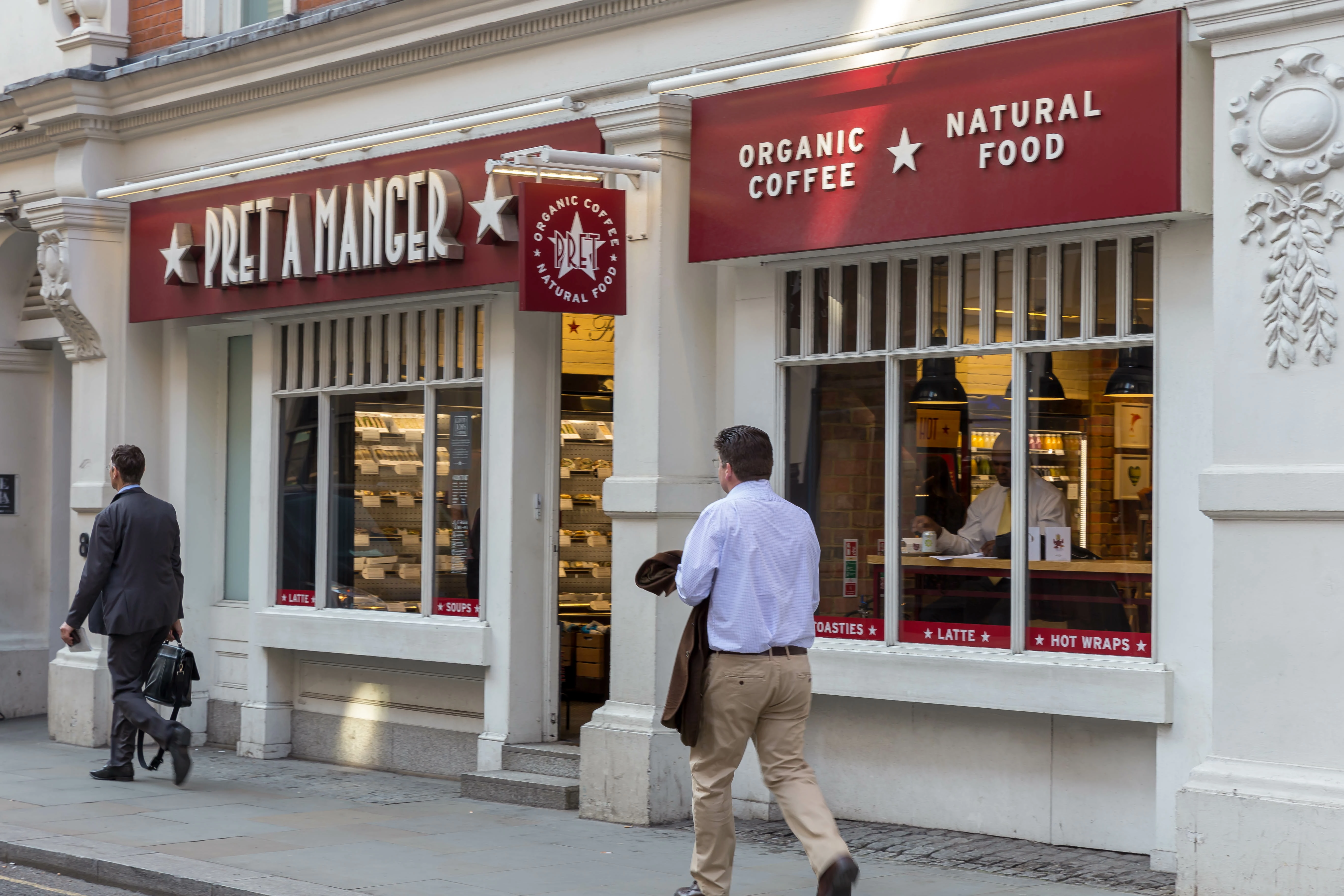 Ein Pret a Manger Lokal in London