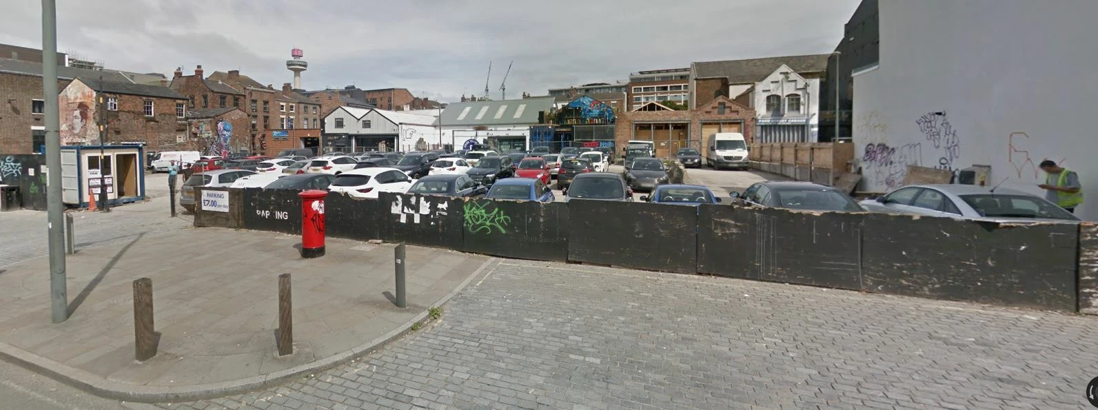 An image of the current car park on the corner of Duke Street and Slater Street