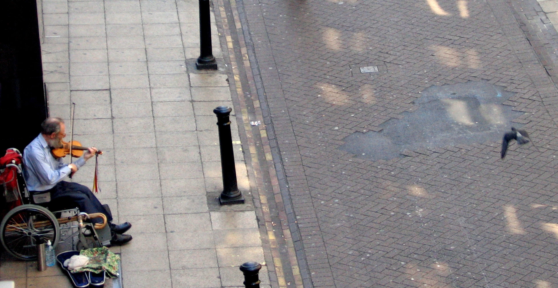 Busker in London