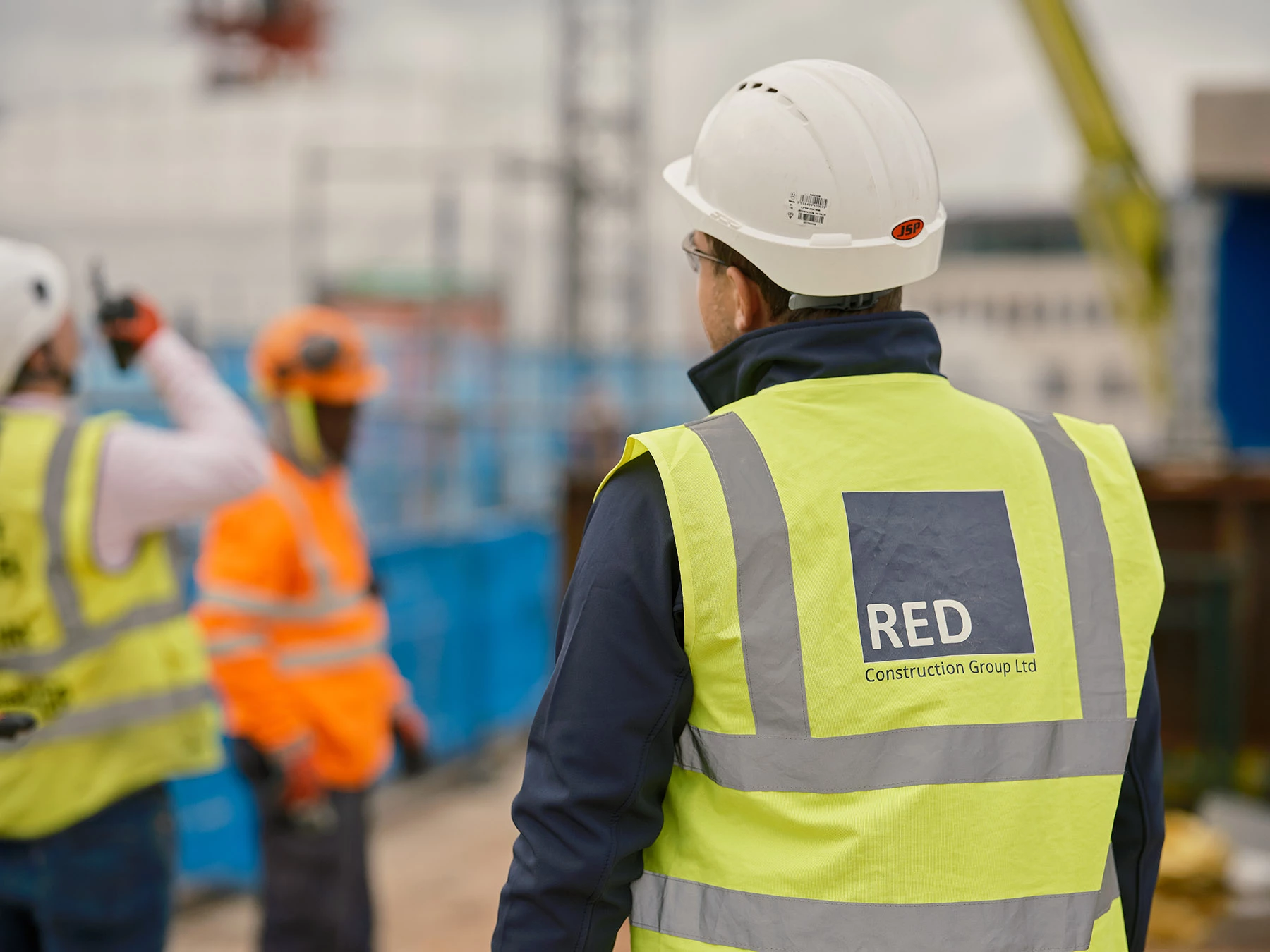 red construction worker 